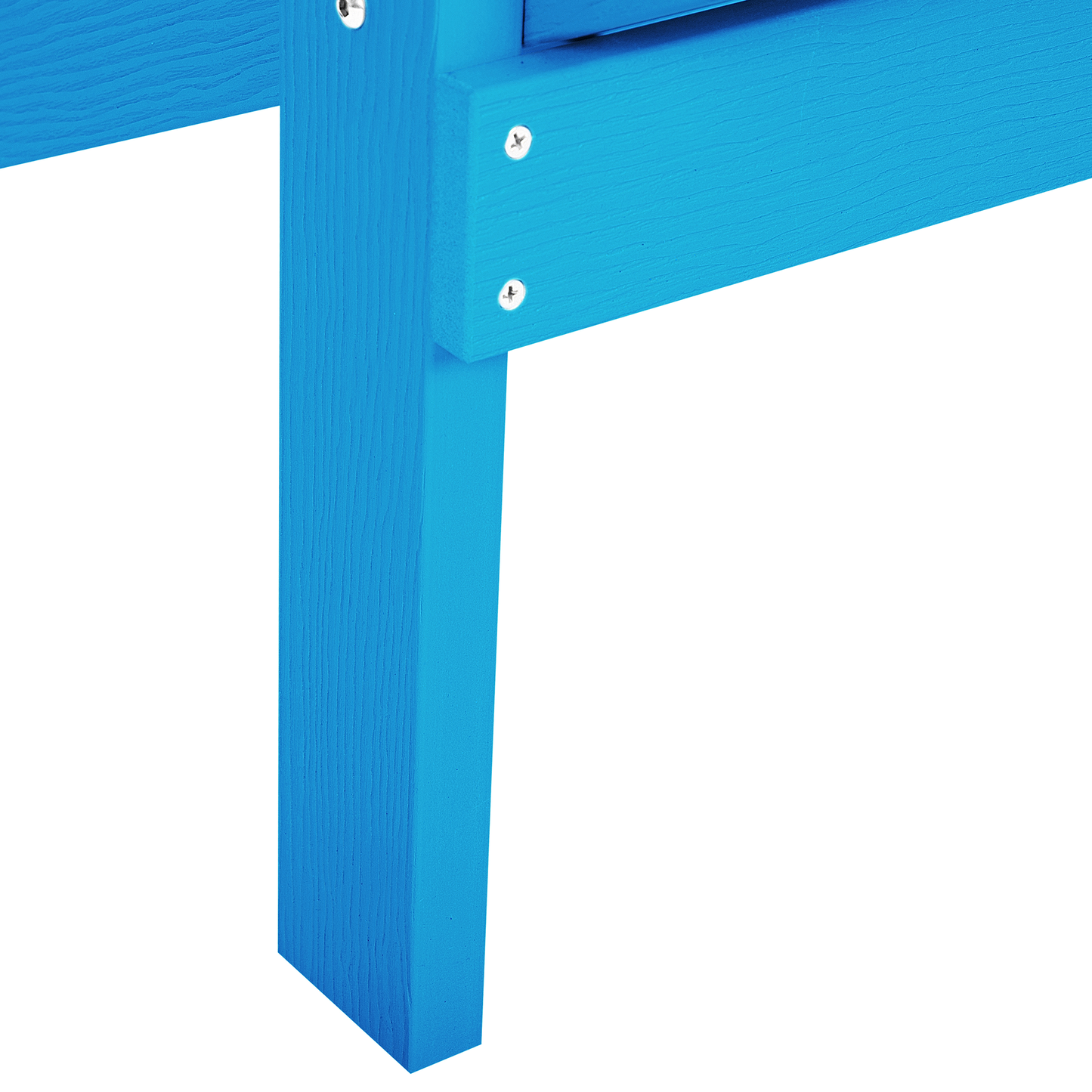 Blue Weatherproof Garden Chair Modern Style