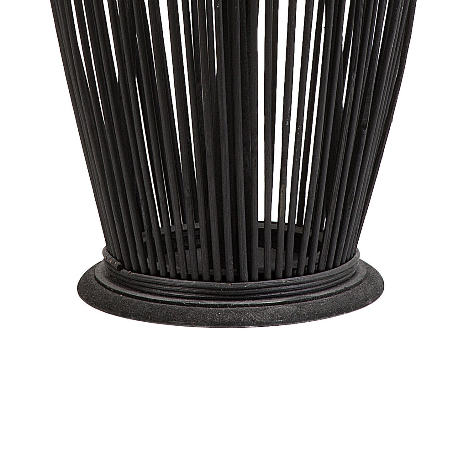 Lantern Black Bamboo Wood 72cm Boho Decor Piece