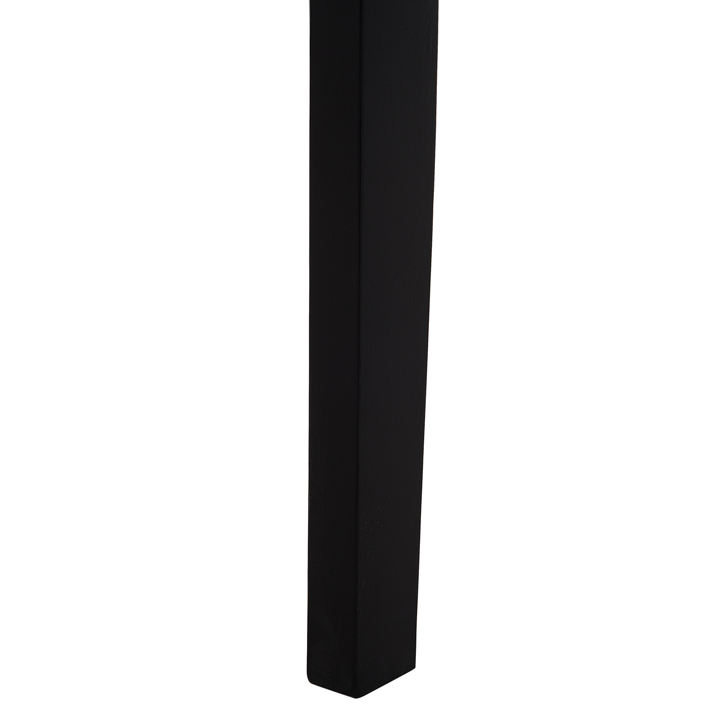 Set Of 2 Black Rubberwood Slat Back Dining Chairs