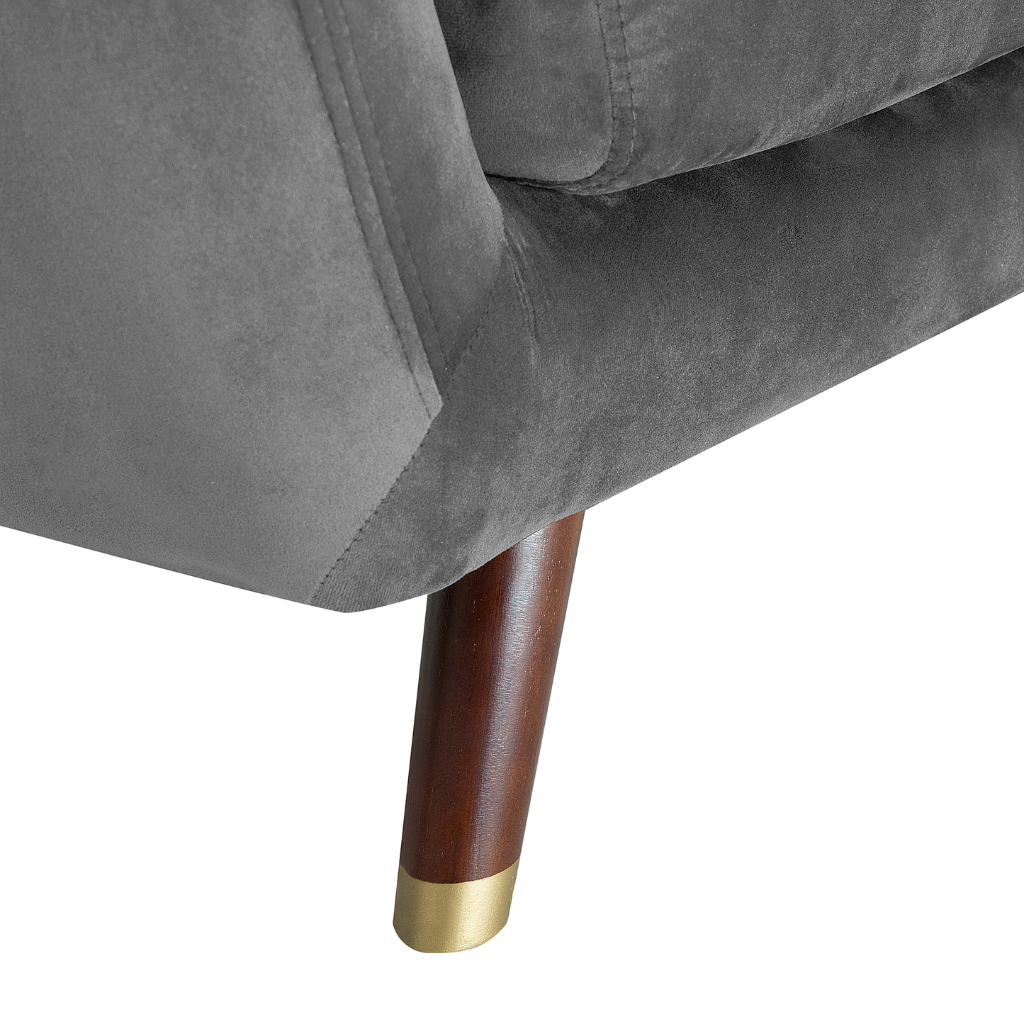 Living Grey Velvet Living Room Set 3 Seater 2 Seater Armchair Button Tufted Back
