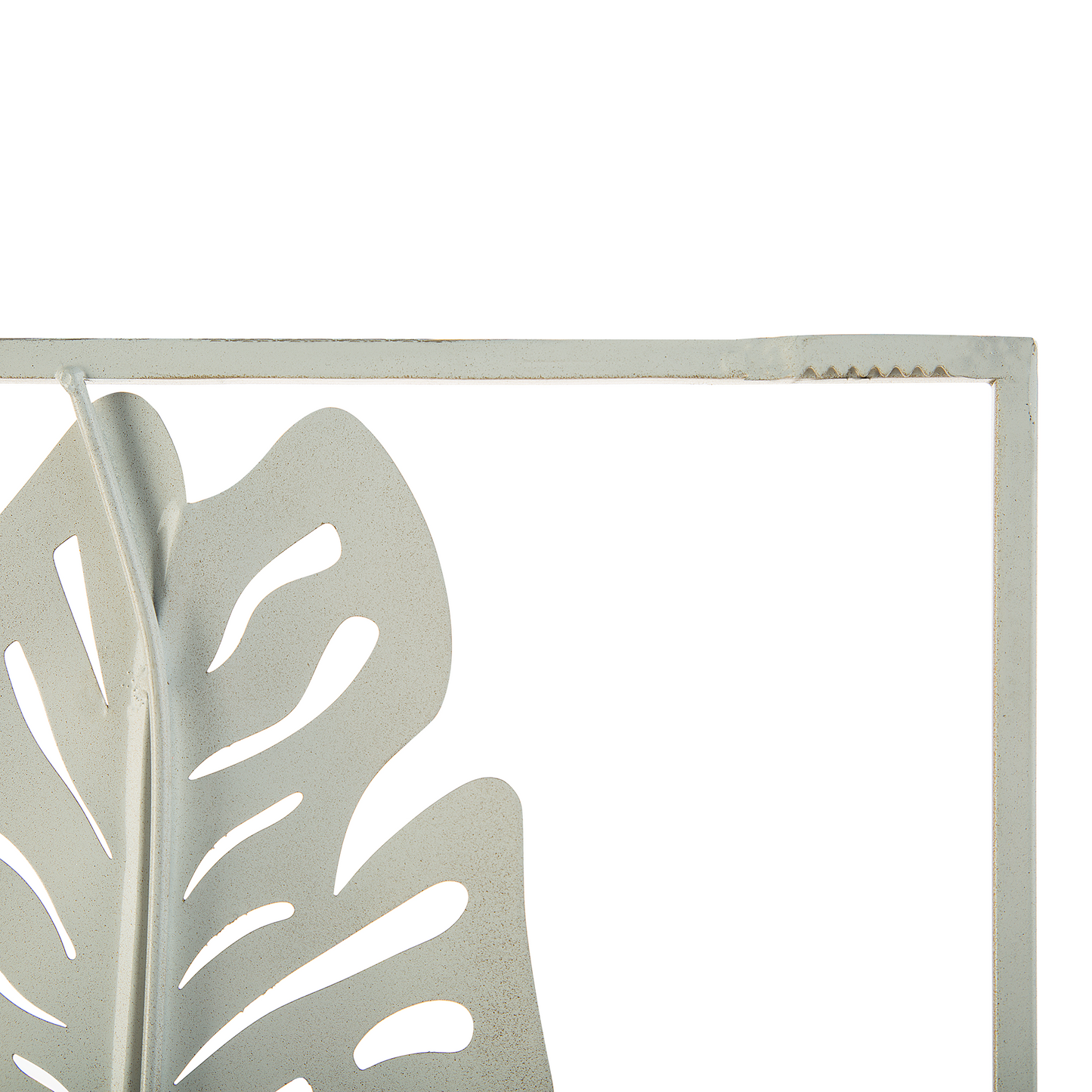 Artisan Accents Feather Metal Wall Art Open Rectangle Frame With Gold Finish Modern Style