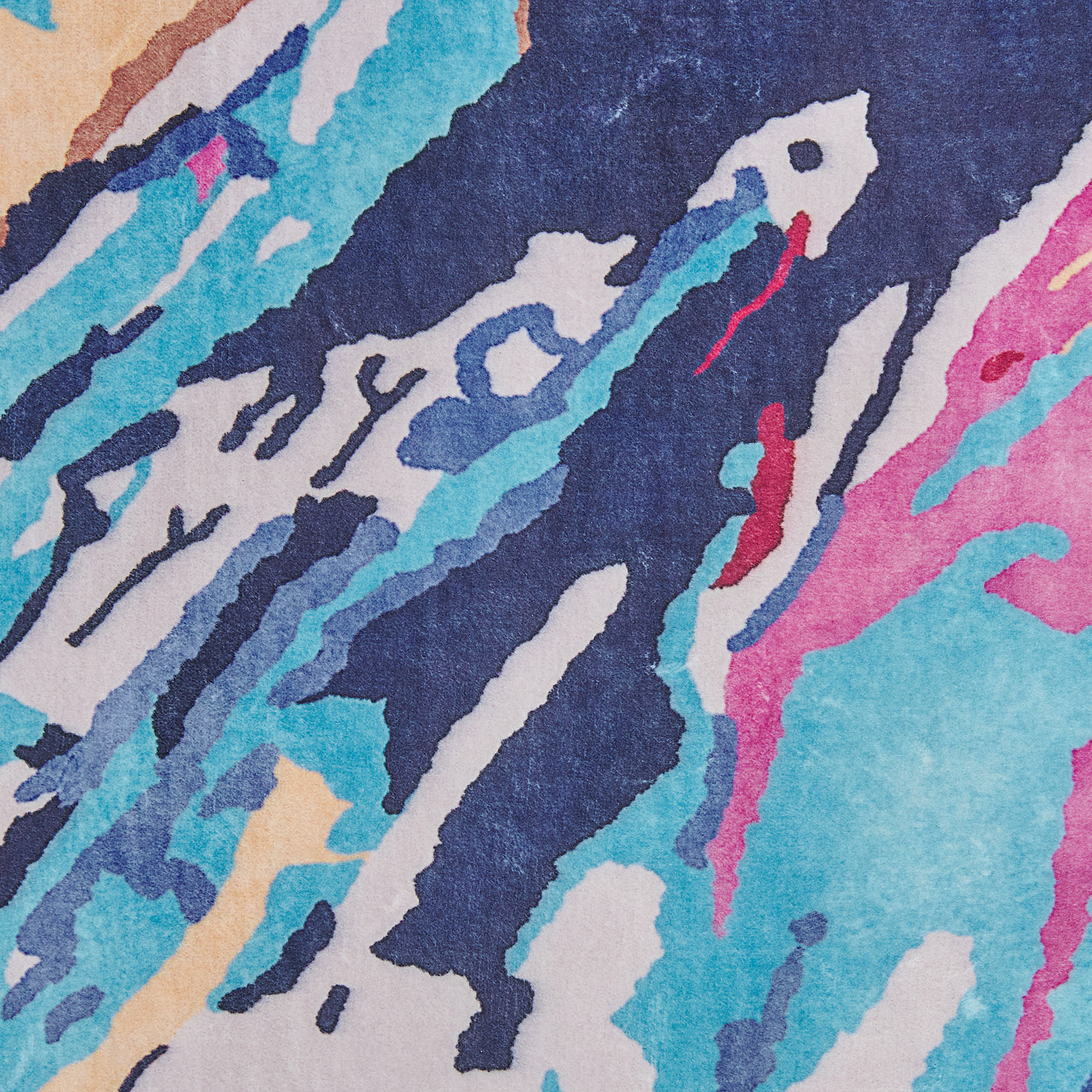Studio Abstract Multicolour Rug 80 x 150cm Low Pile Modern Art Print Decorative