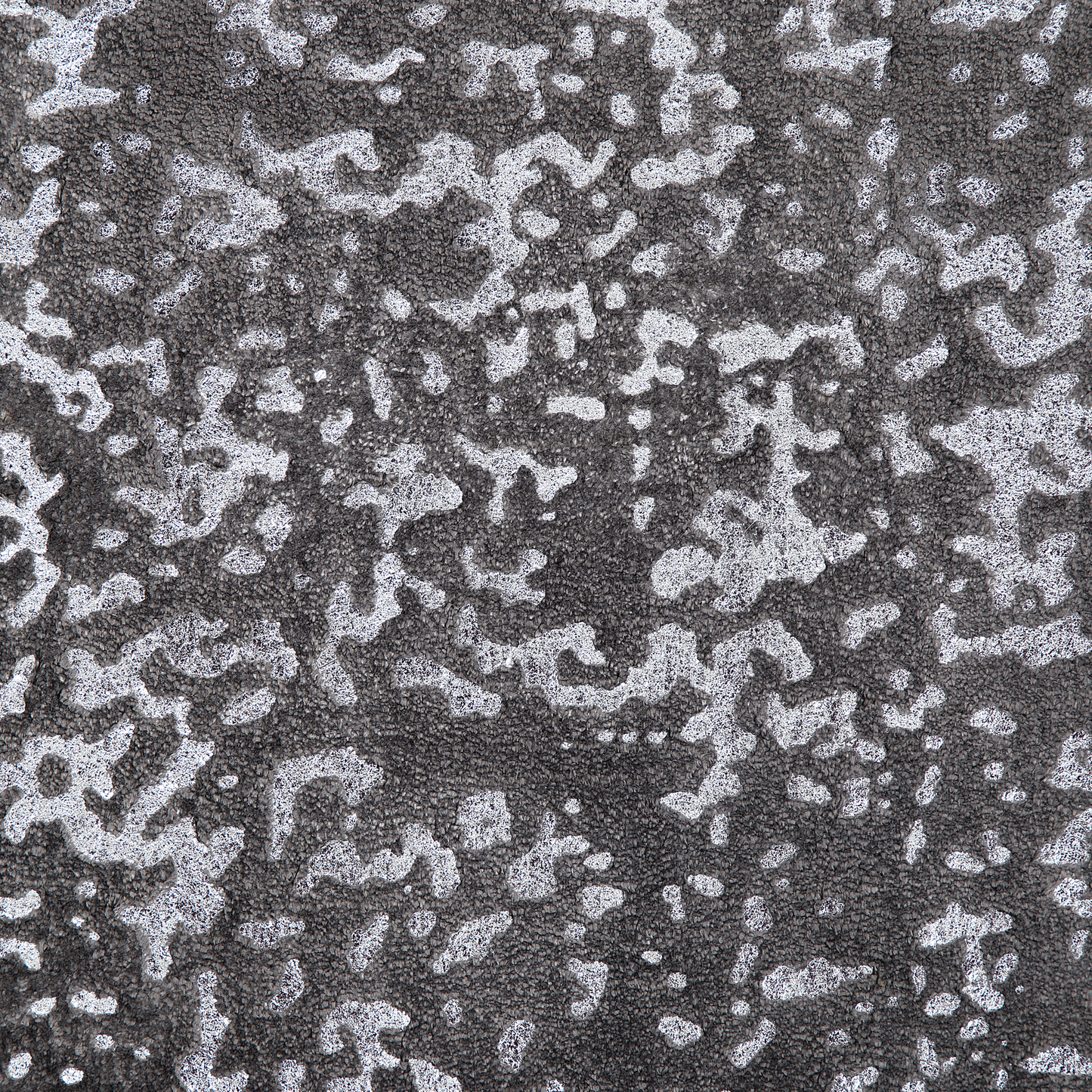 Grey And Silver Viscose Area Rug 80 X 150cm For Living Room Soft Hypoallergenic Texture