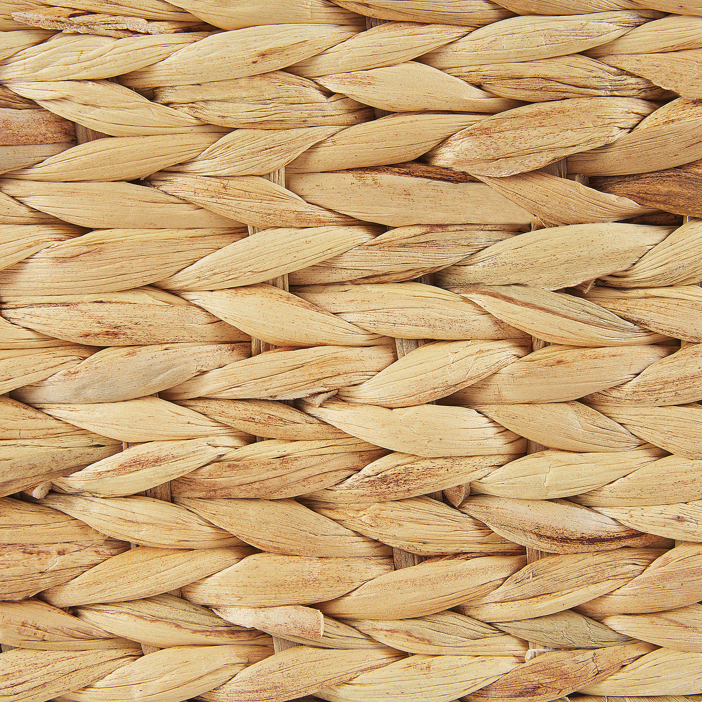 Plant Pot Beige Water Hyacinth Weave Rectangular 80 x 20cm