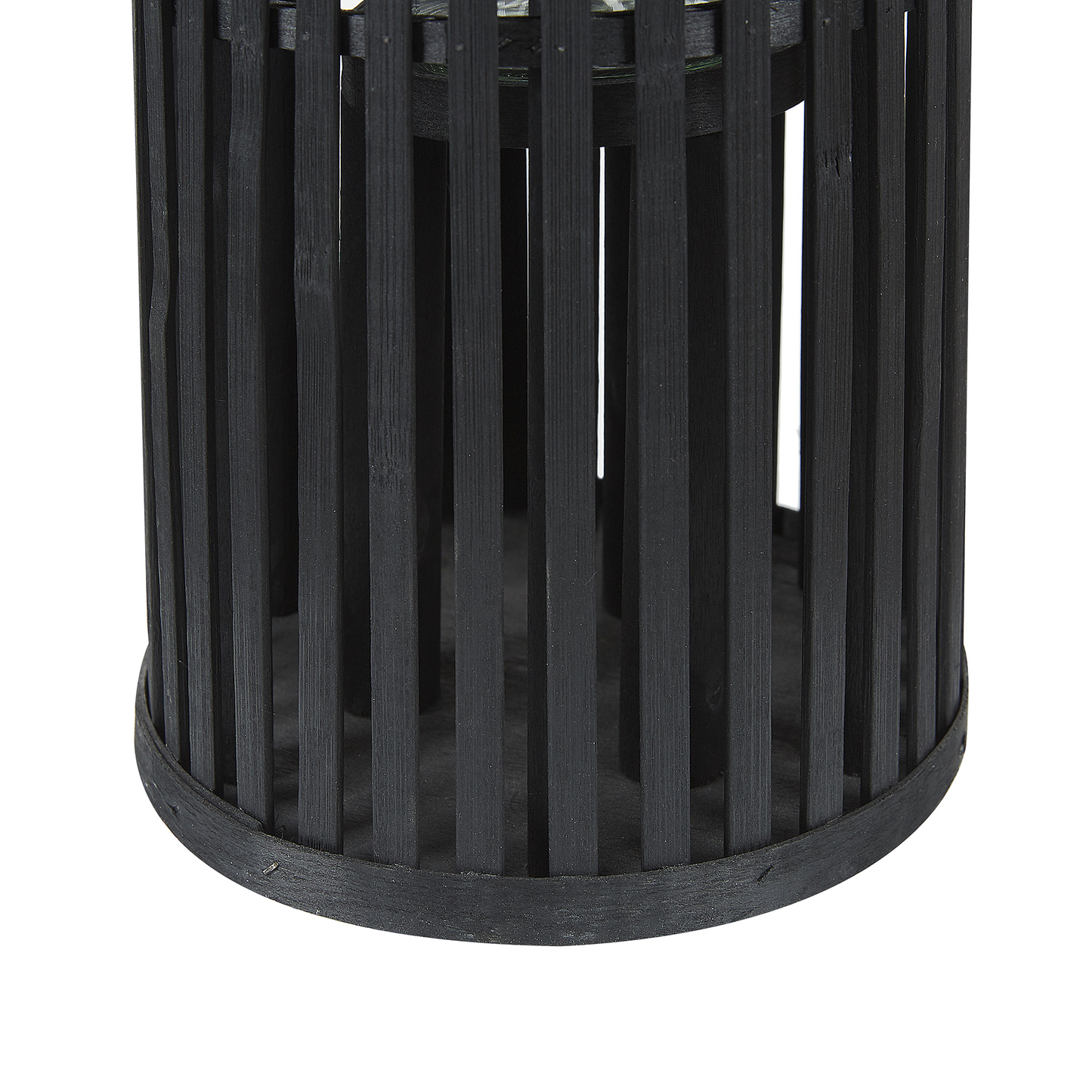 Lantern Candle Holder 40cm Black Boho Style