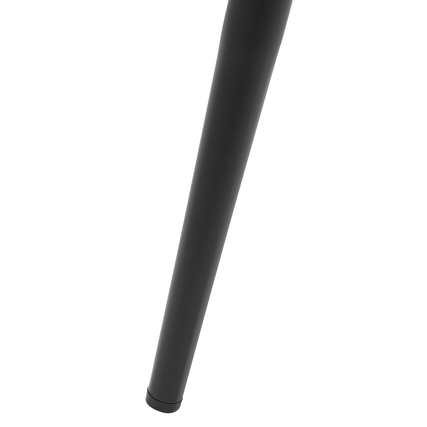 Black Plastic Dining Chairs Set of 2 Minimalist Armrests