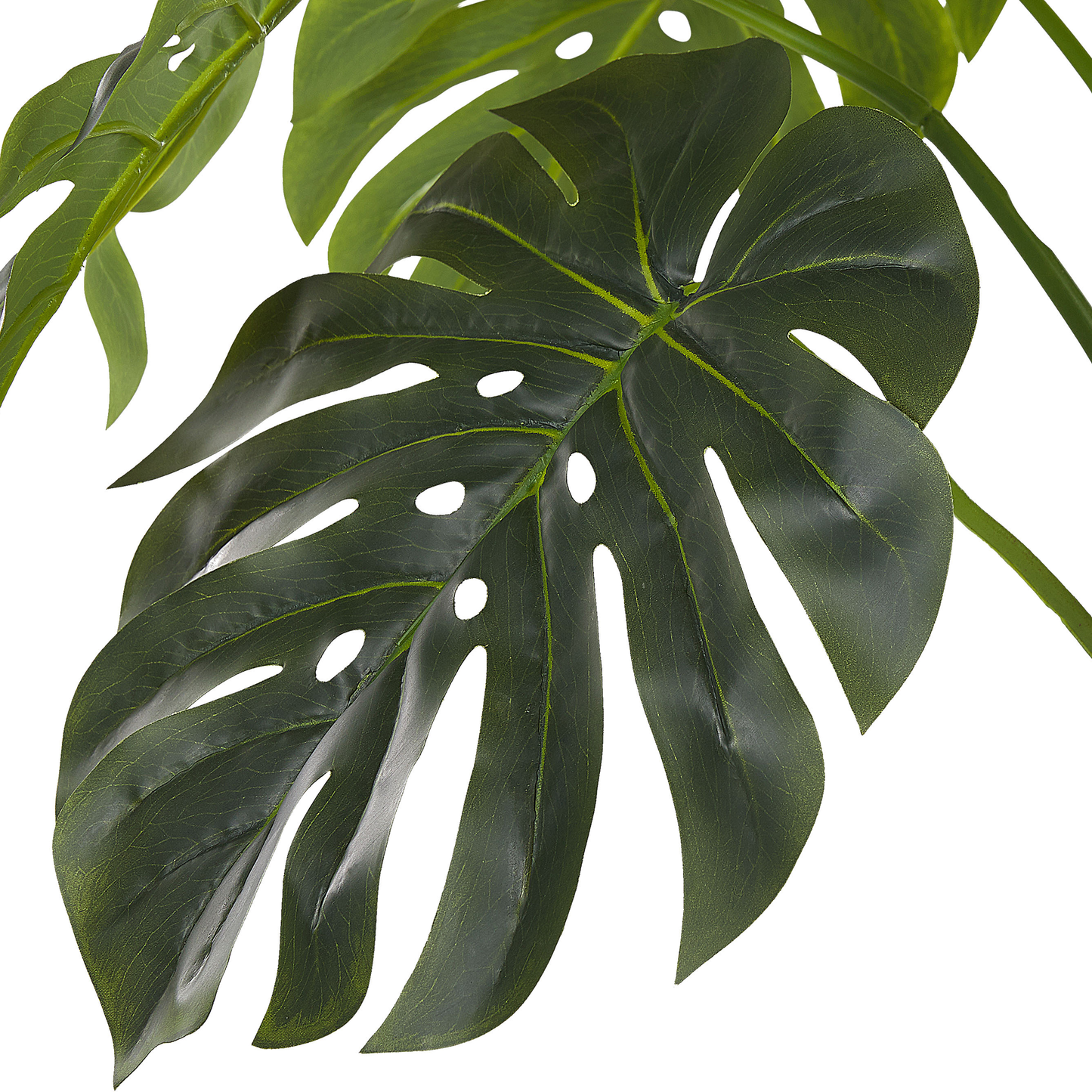 Artificial Potted Monstera Plant 113cm Green Black Decorative Indoor Accessory