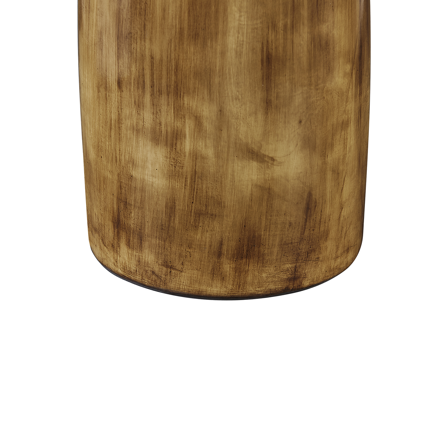 Decorative Vase Dark Brown Terracotta Distressed Silver