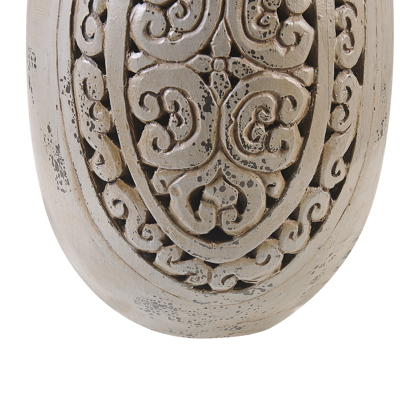 Tall Grey Terracotta Vase 51cm Handmade Greek Inspired