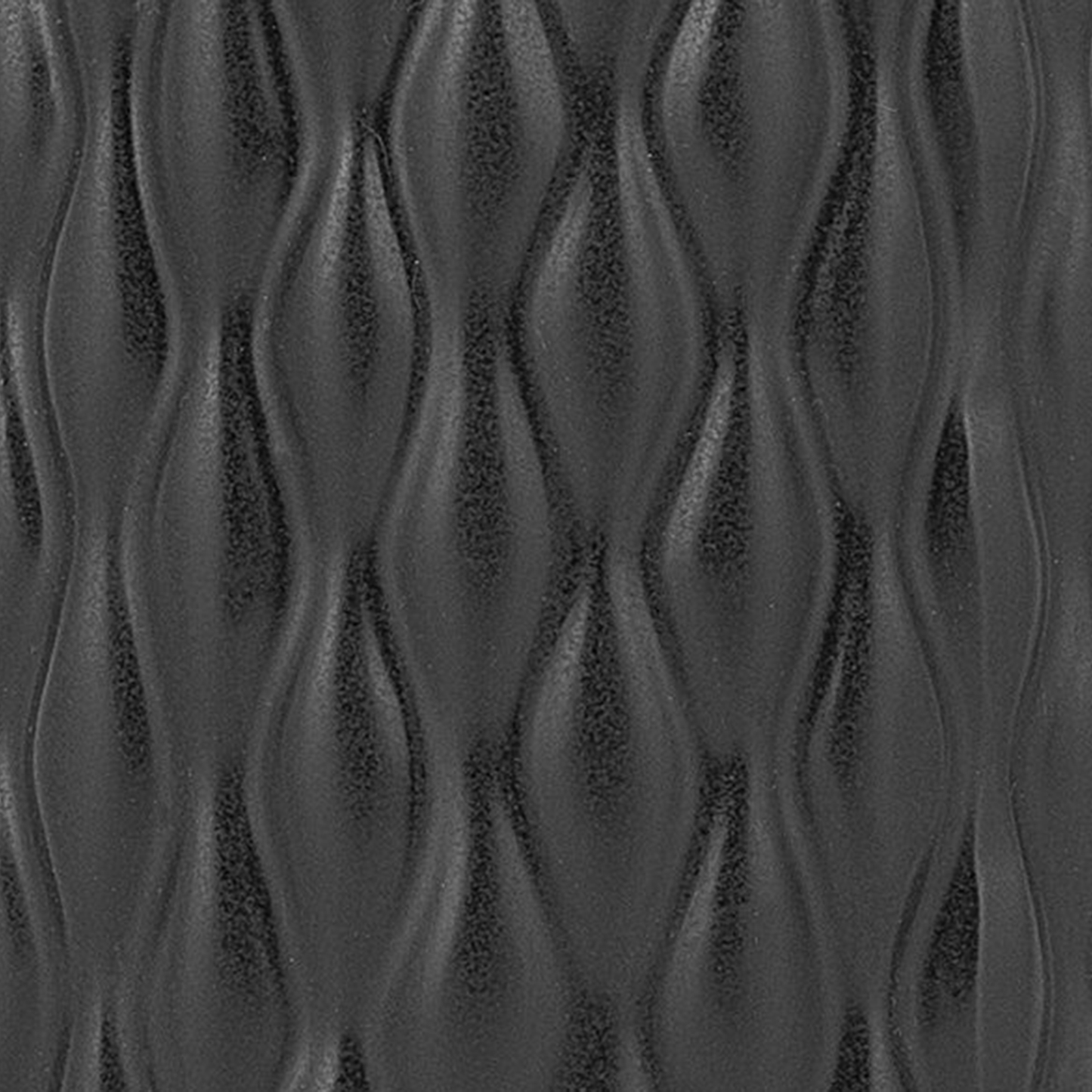 Black Stoneware Table Vase 31cm Satin Finish