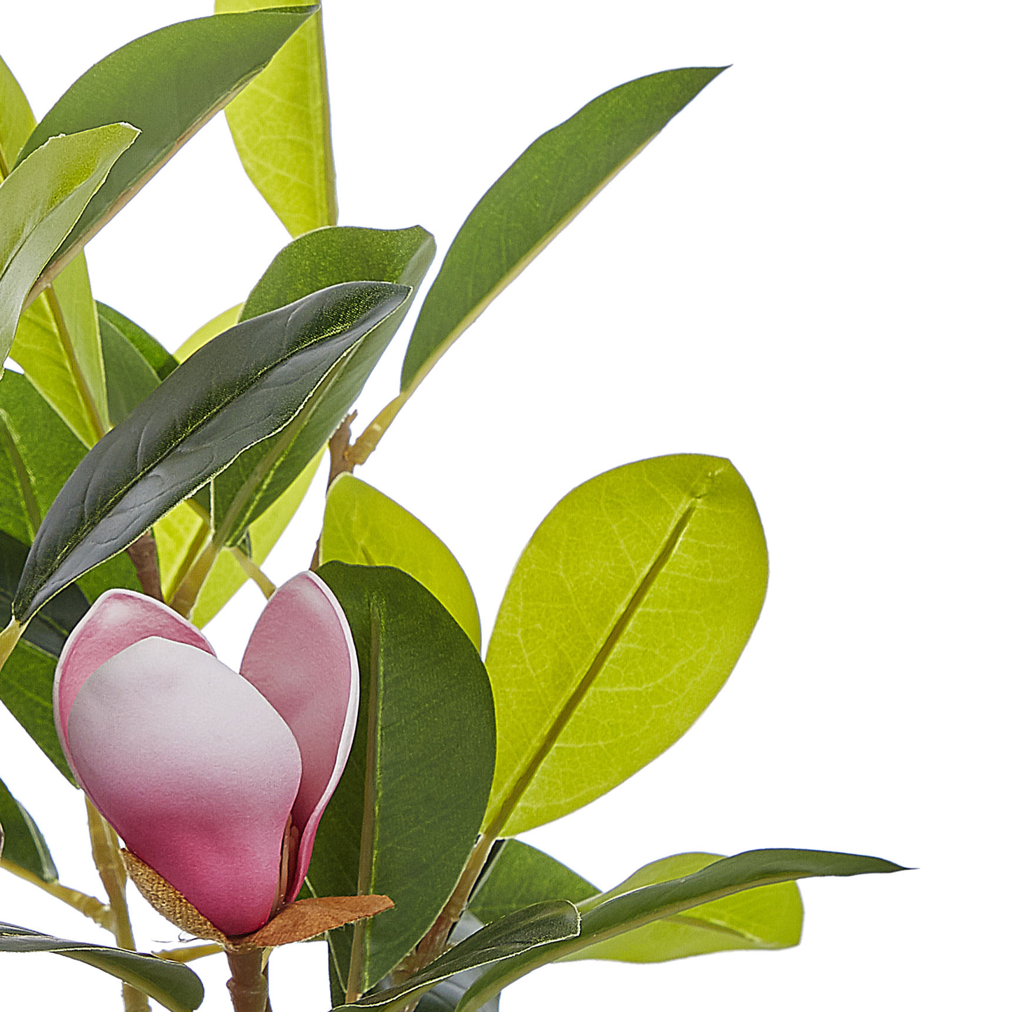 Decor Artificial Magnolia 70cm Green Pink Indoor Decor