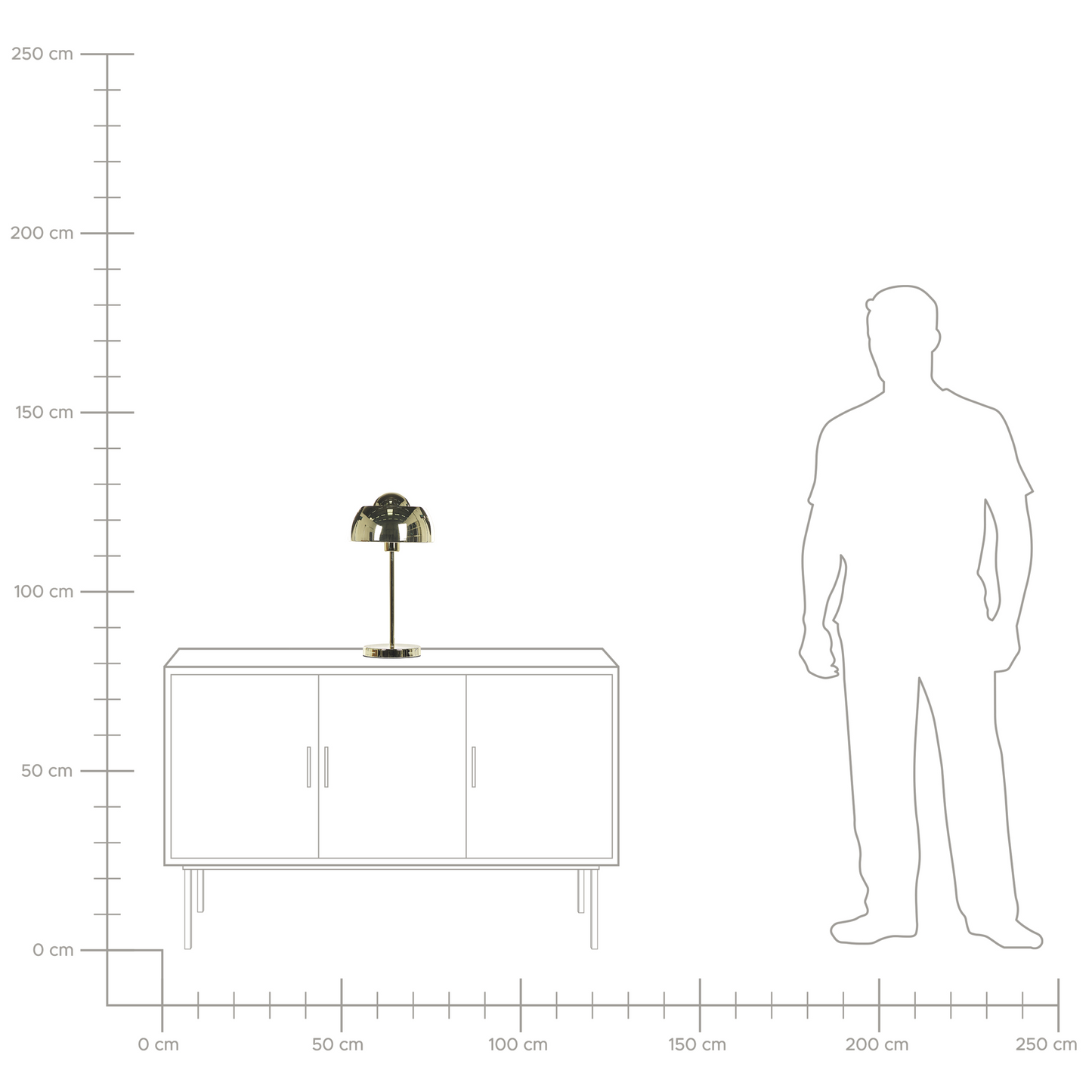 Bedside Table Lamp Glam Gold Dome Shade With Round Base