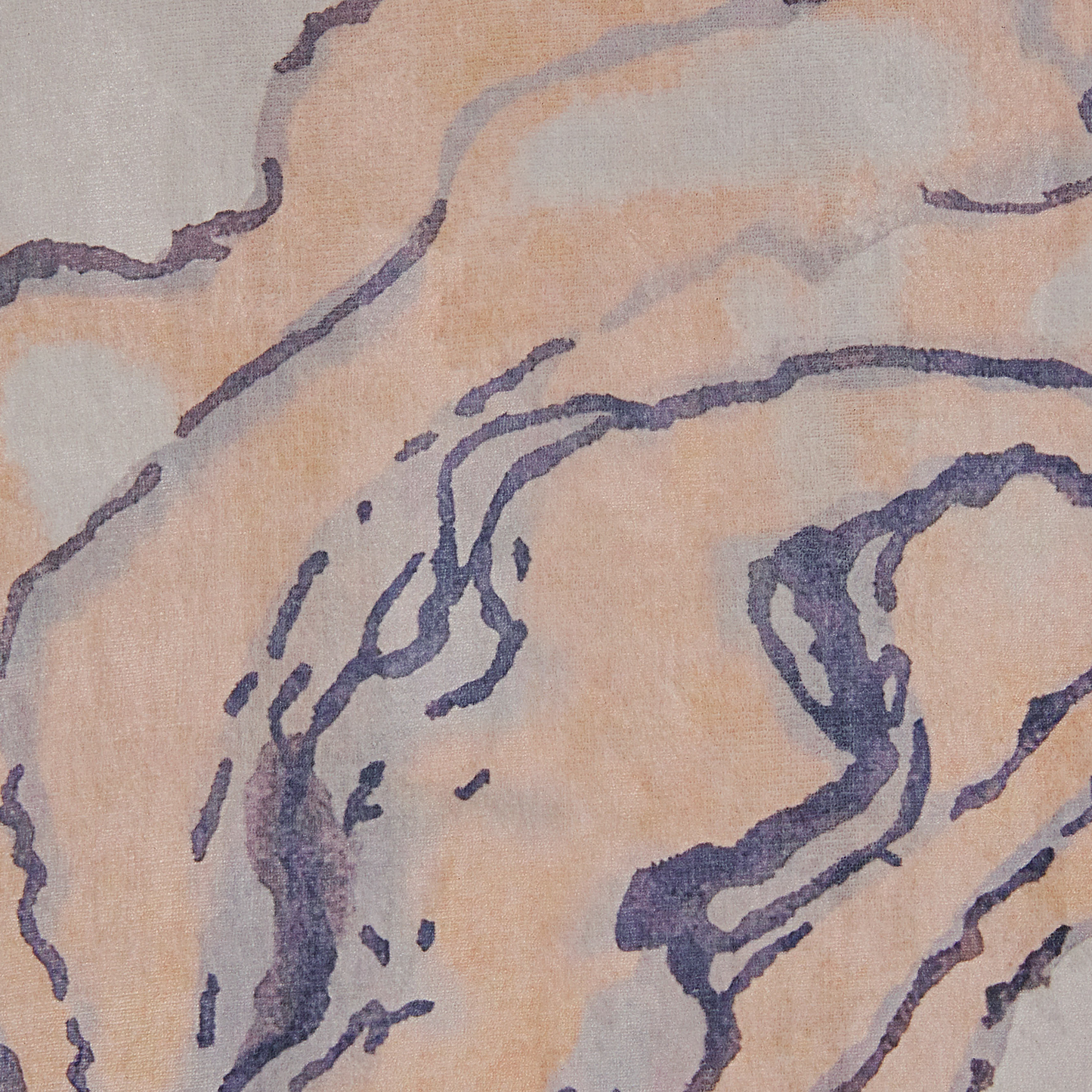 Abstract Beige Blue Area Rug 160 x 230cm Non Slip