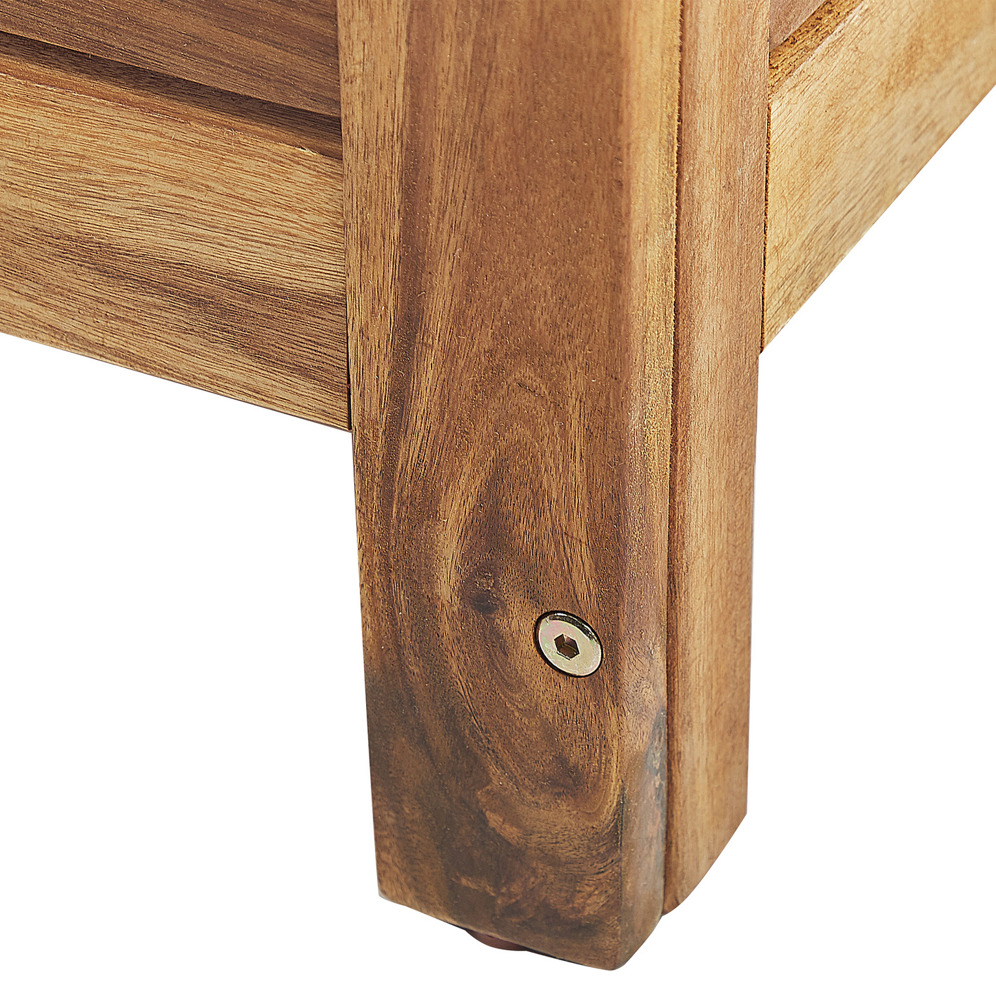 Garden Storage Box Light Brown Acacia 130 x 64 Lid