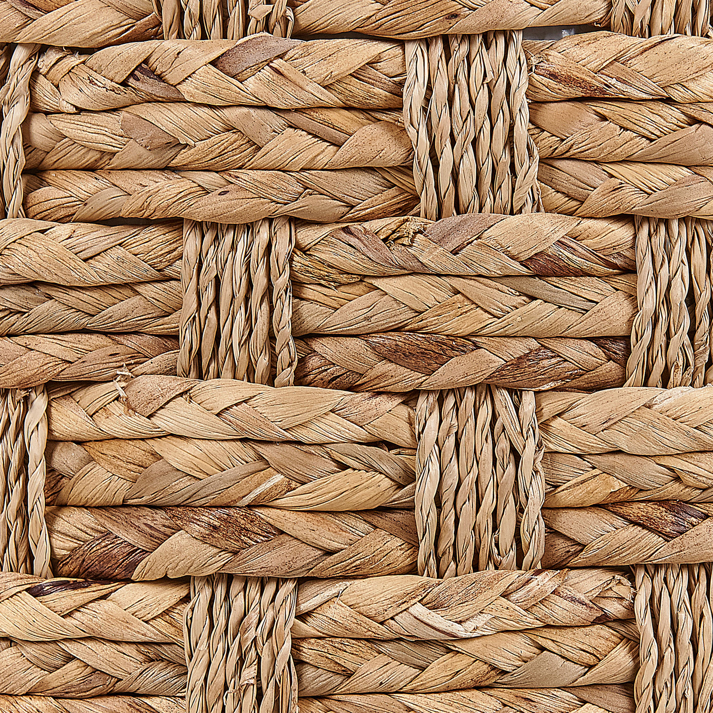 Pouf Natural Seagrass Water Hyacinth 40cm Handwoven