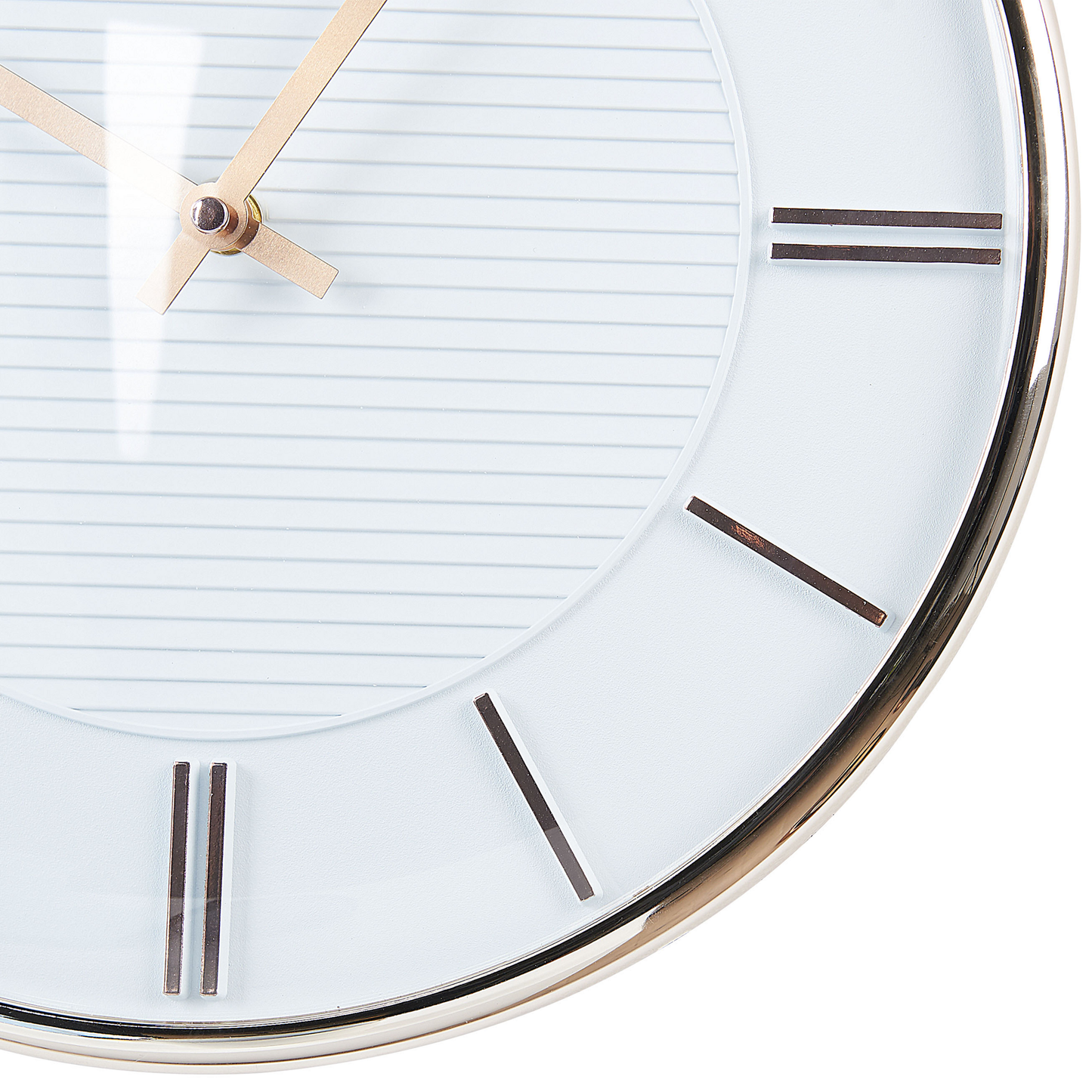Design Wall Clock White 34cm Numeric Free Modern Living Room