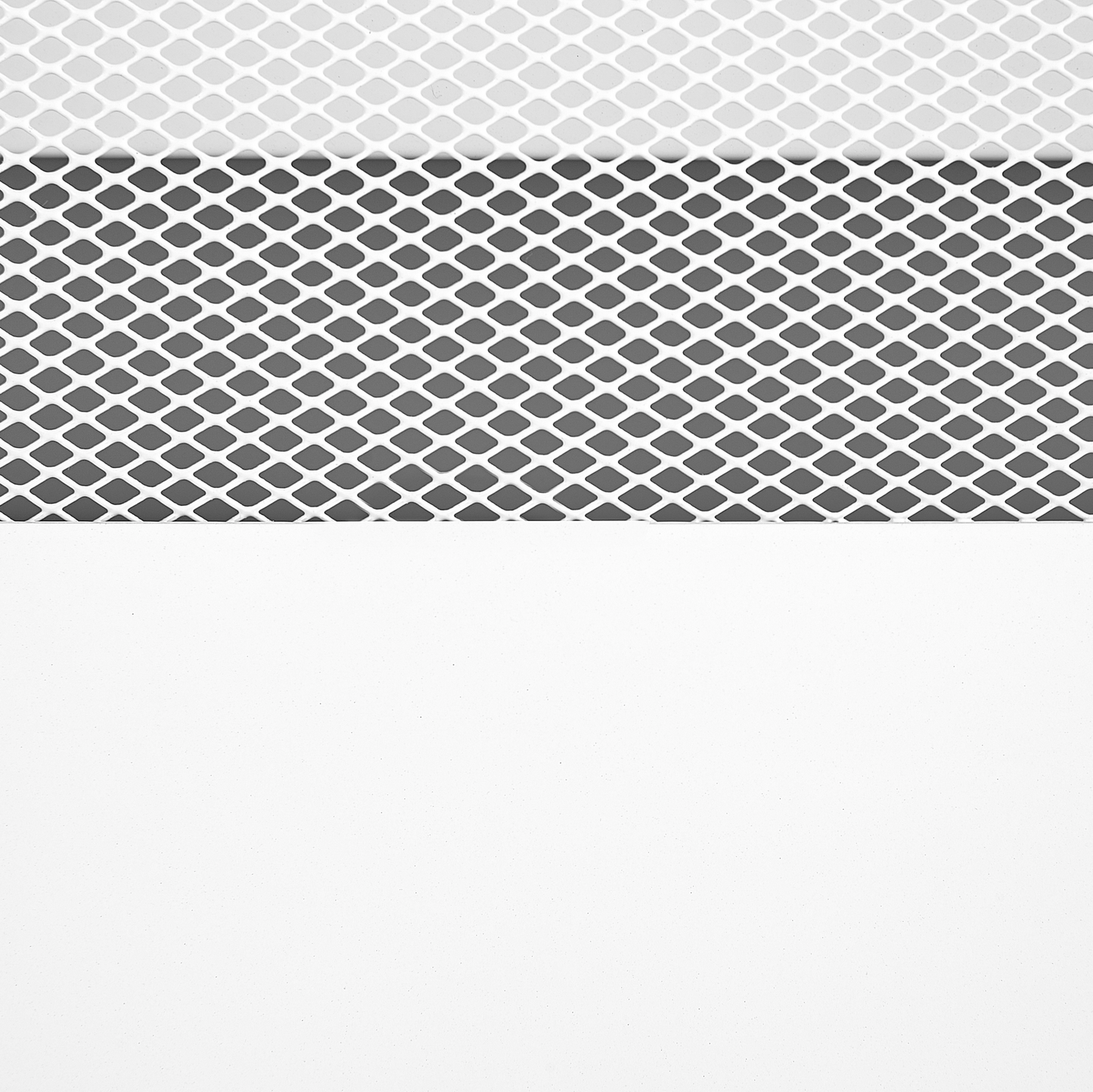 White Steel 2 Door Mesh Doors TV Stand Cable Management