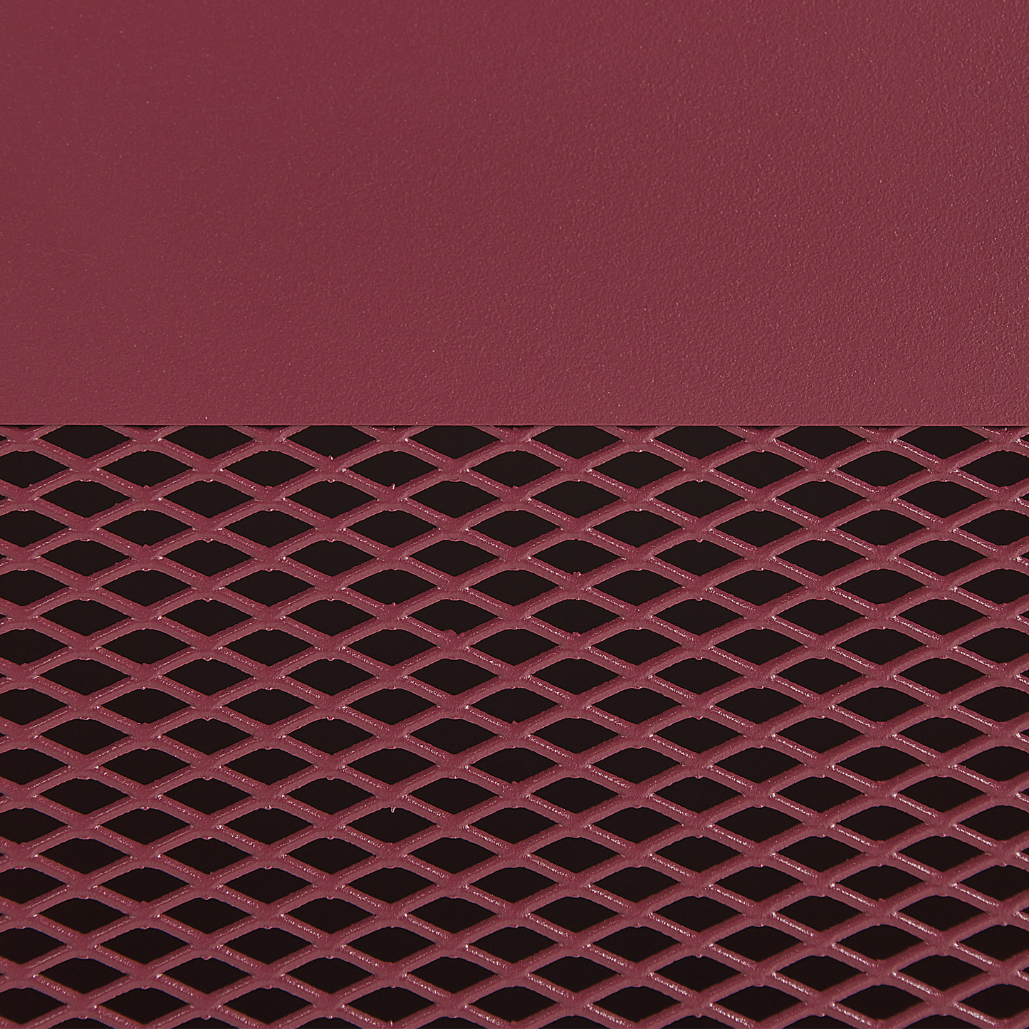 Bedside Table Dark Red Steel Mesh Door Nightstand