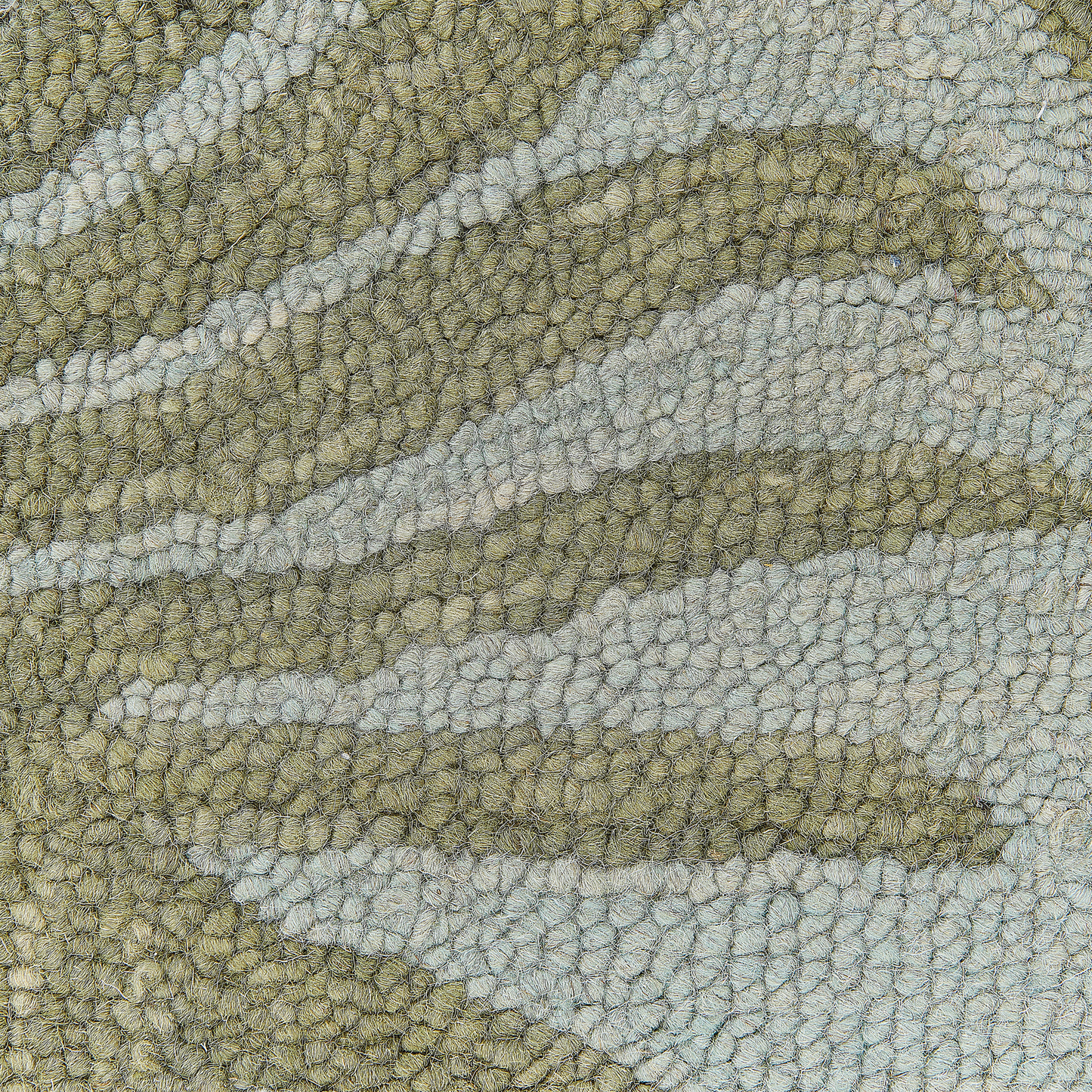 Plant Motif Boho Area Rug 80 x 150cm Blue Green