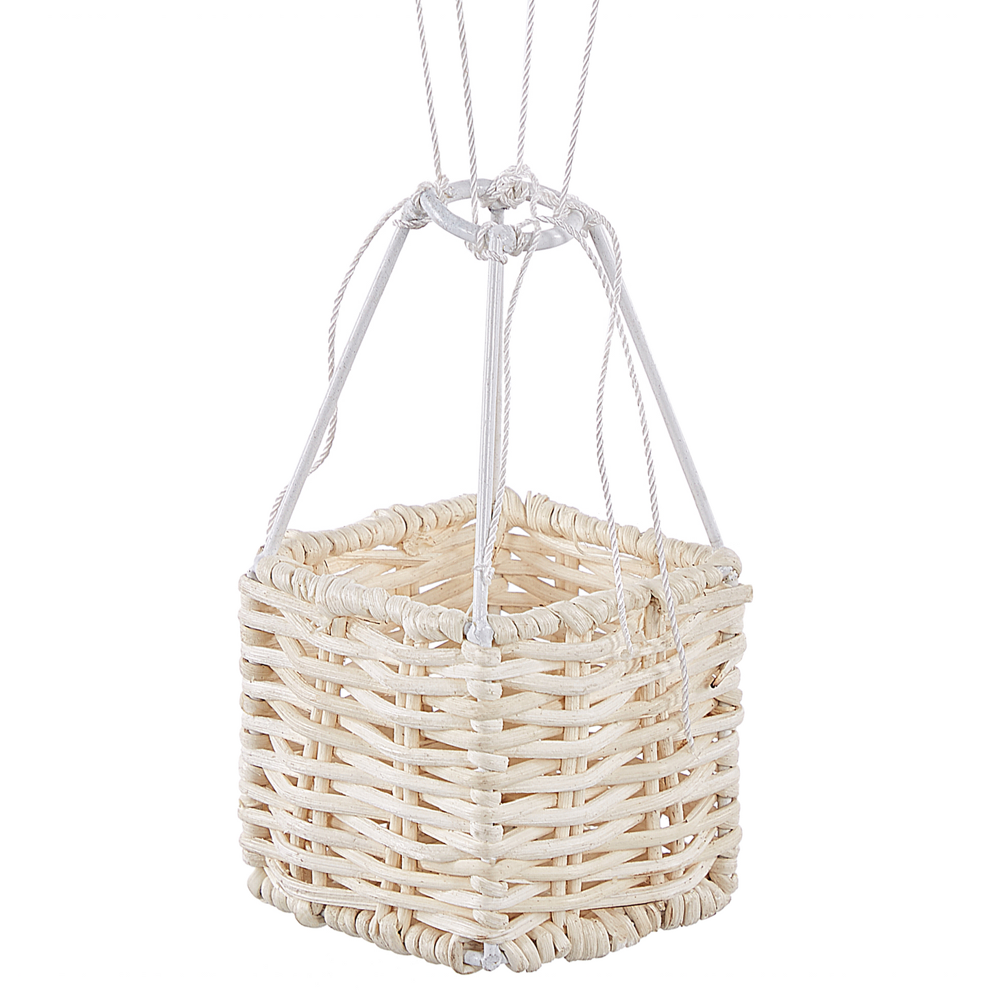 Lattan Hot Air Balloon Hanging Decor Handmade For Kids Room Natural