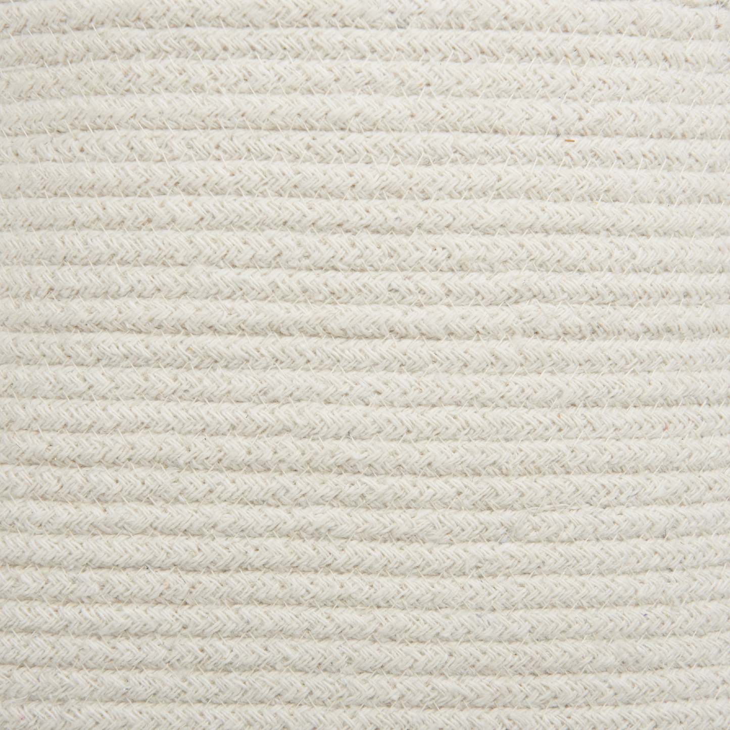 Set Of 2 Storage Baskets With Lid Off White Cotton Striped