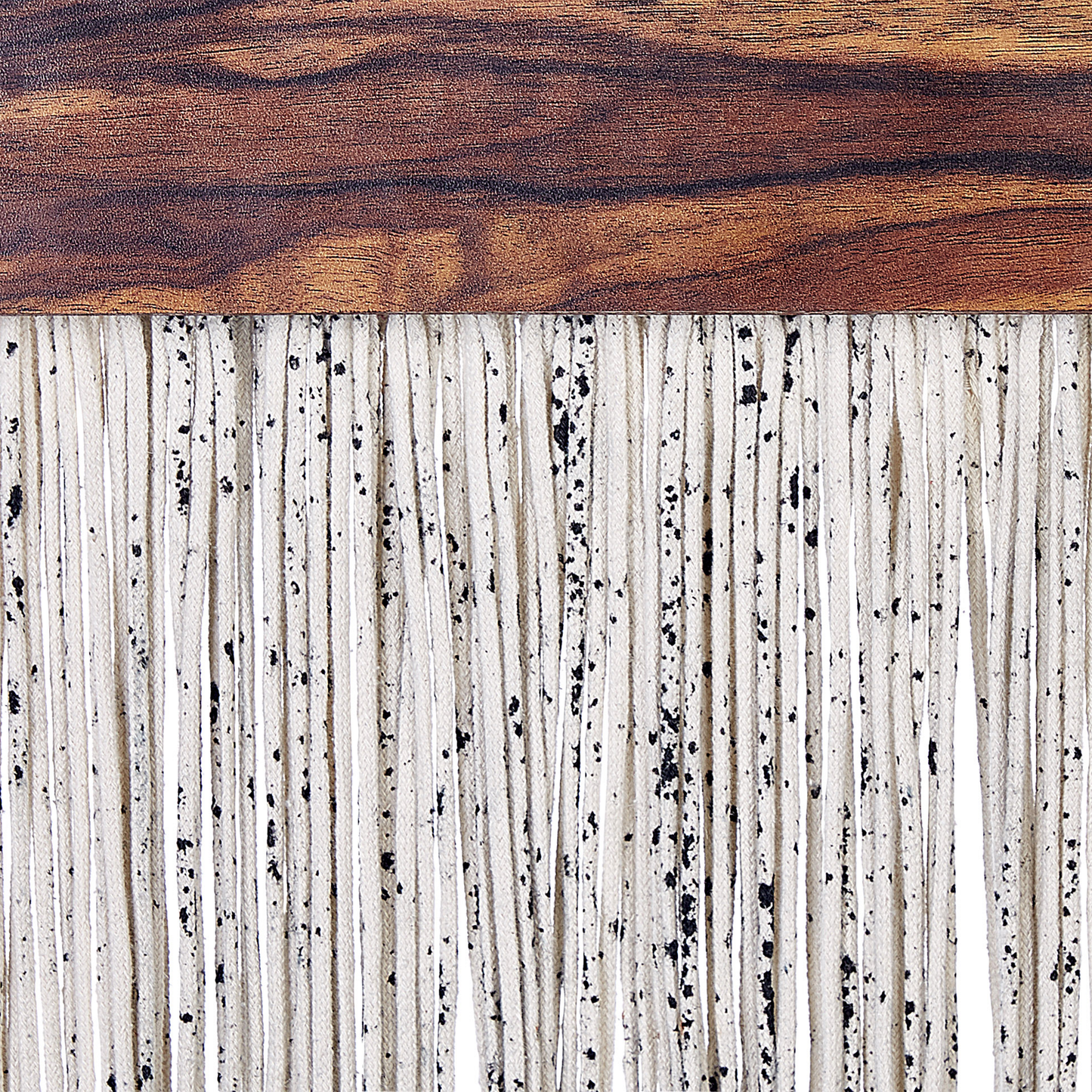 Poplar Wood Cotton Tassels Wall Hanging Decoration 37 x 4 x 92cm