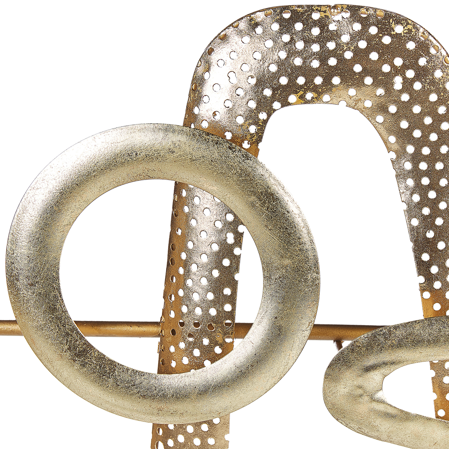 Gold Iron Geometric Wall Sculpture Modern Glam Decor