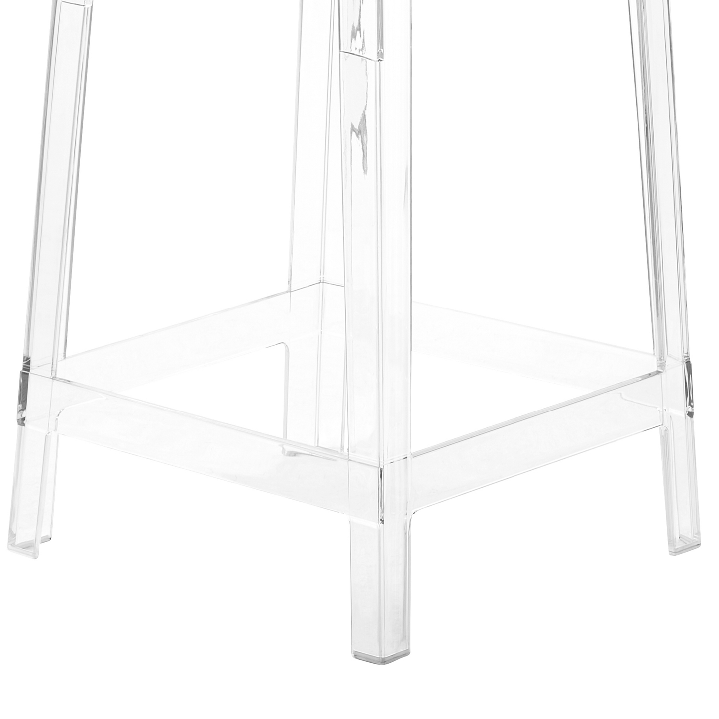 Transparent Bar Stools Set of 2 99cm Tall
