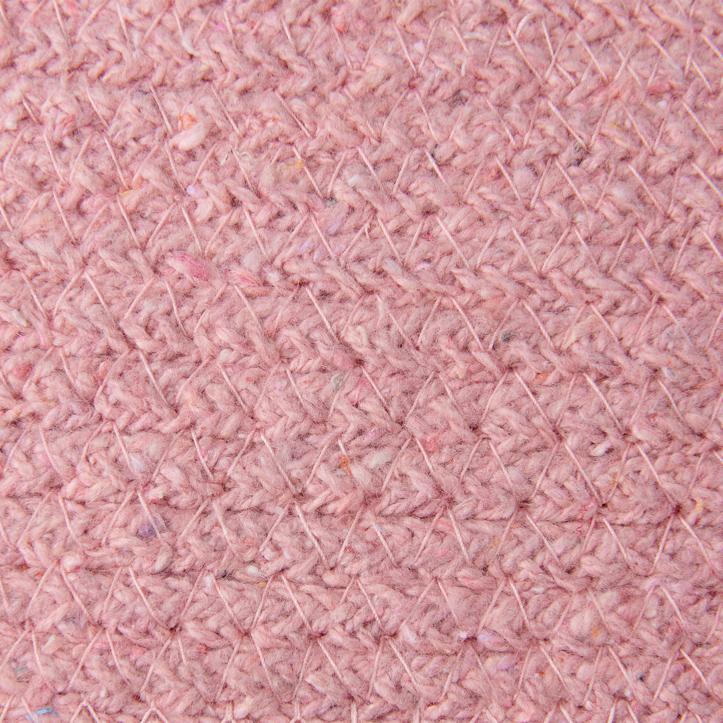 Pink Cotton Handwoven Storage Baskets 2 Pack 20 x 30cm