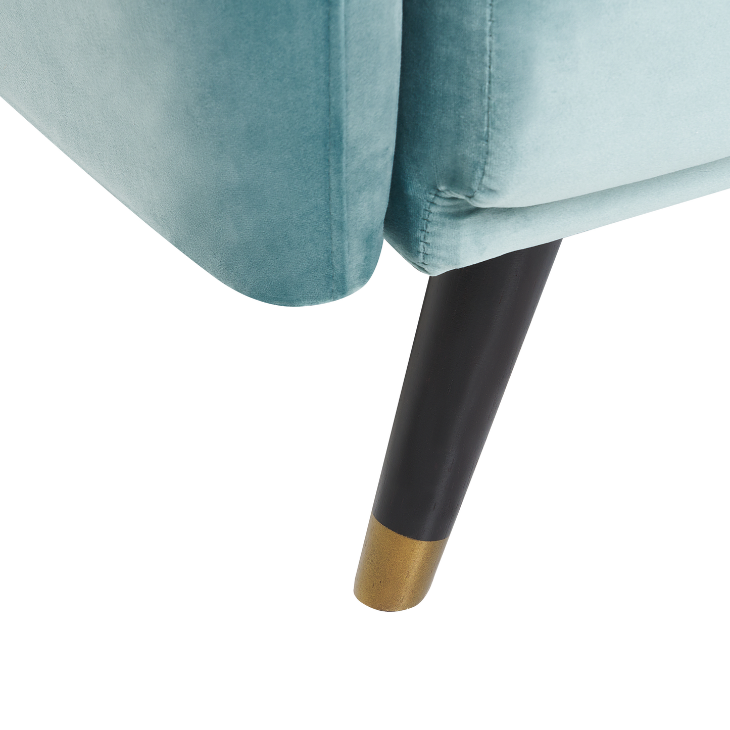 Sofa Bed Light Blue Sleeper Convertible Glam Modern