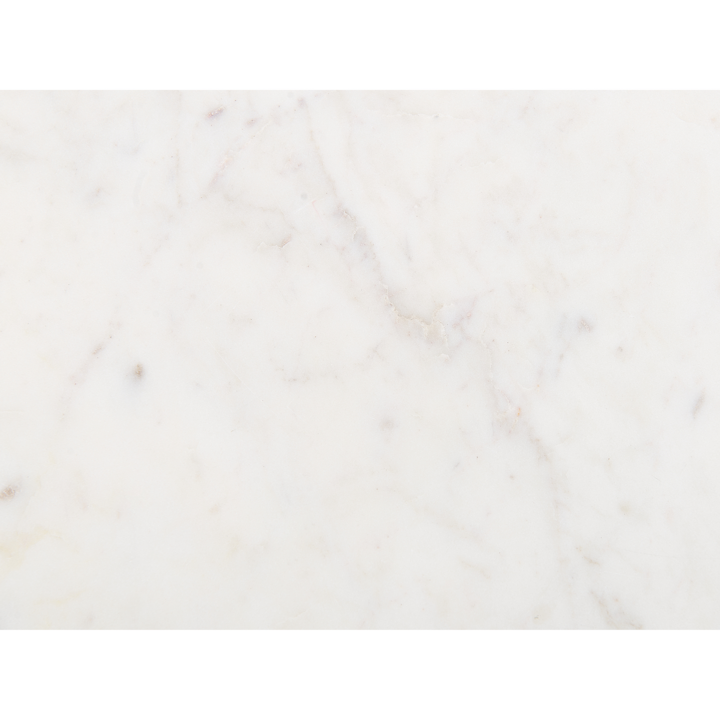 Side Table White Marble Top Gold Frame 42cm Round