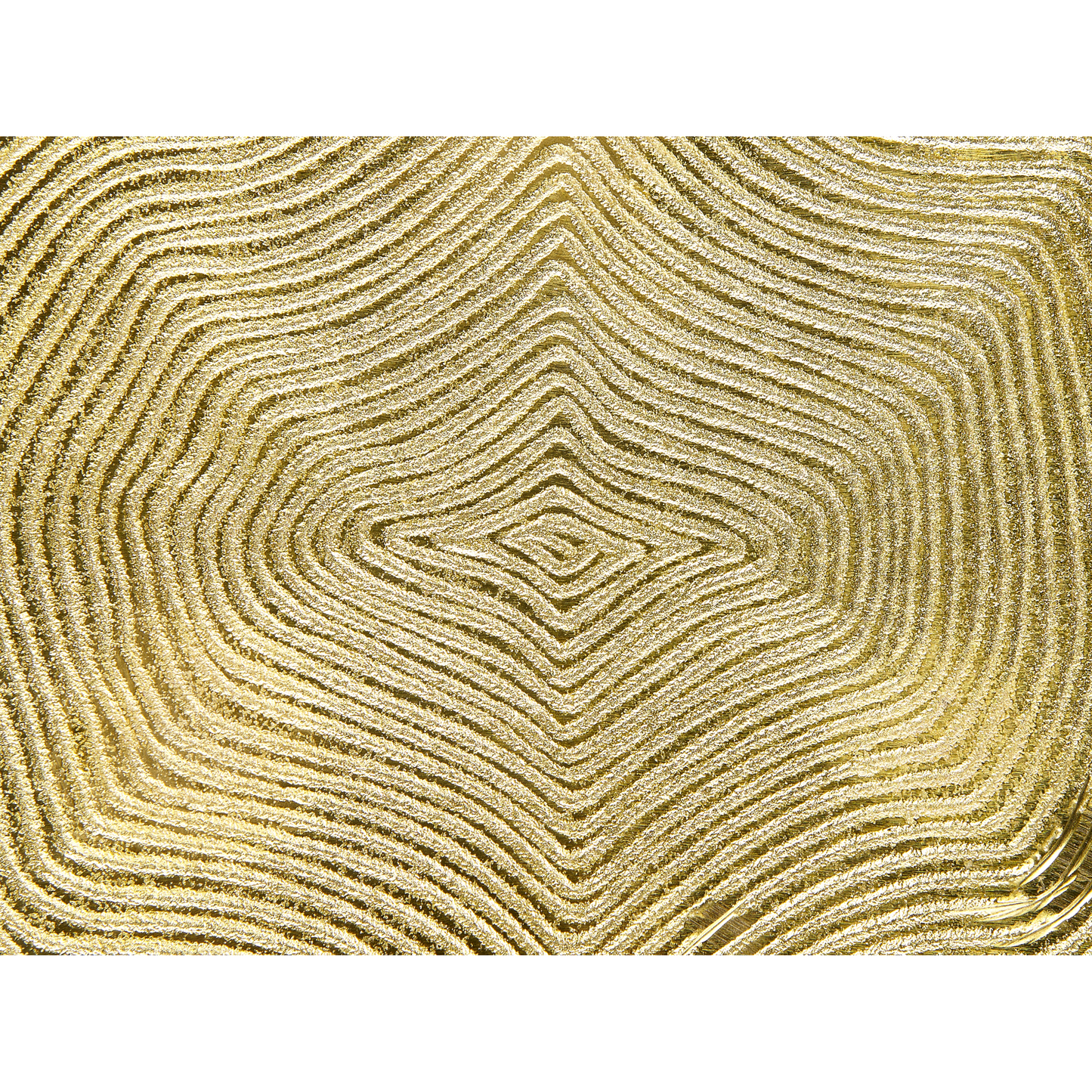 Side Table Gold Metal 50cm Gloss Wood Effect End Table