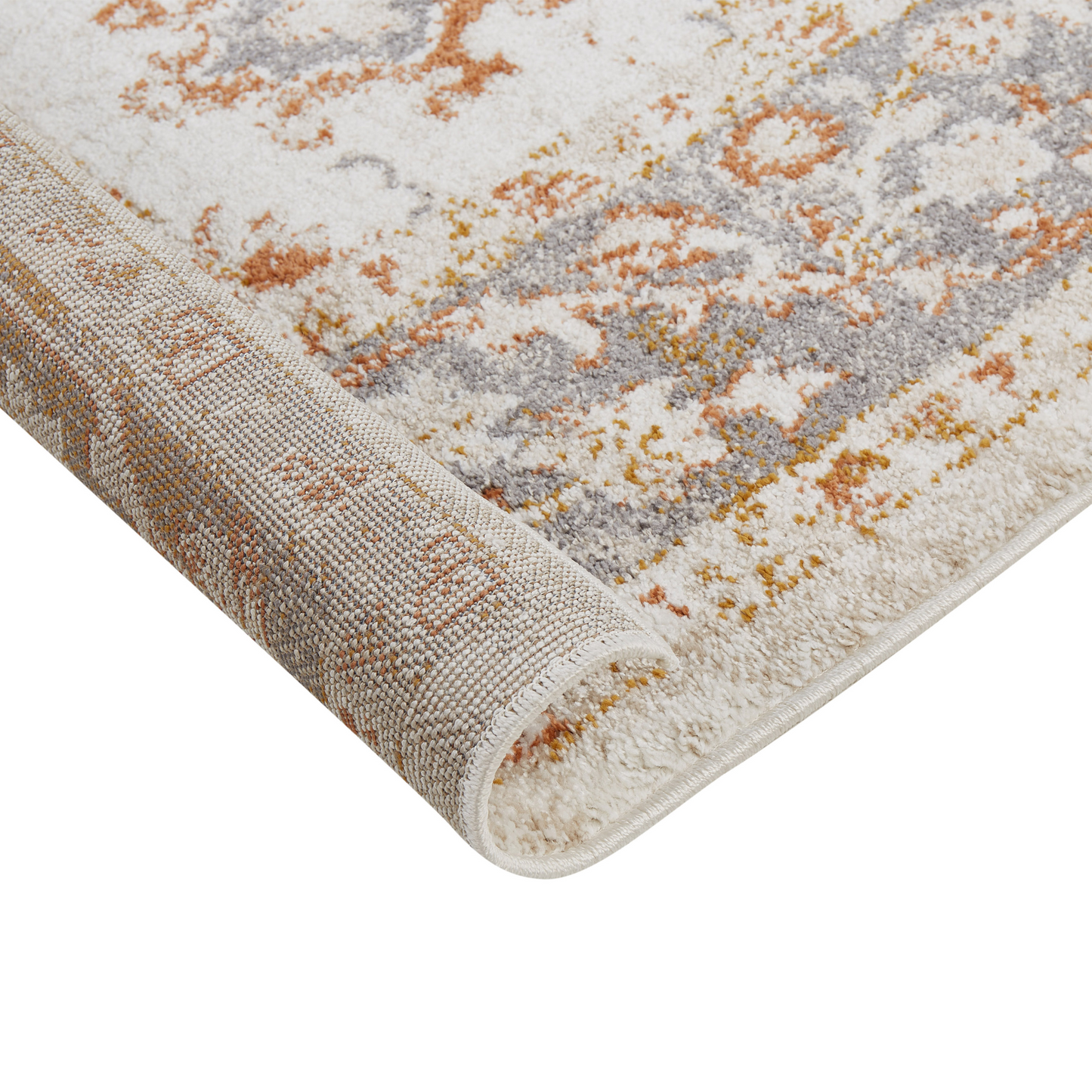 Area Rug Beige 80 x 150 Oriental Distressed