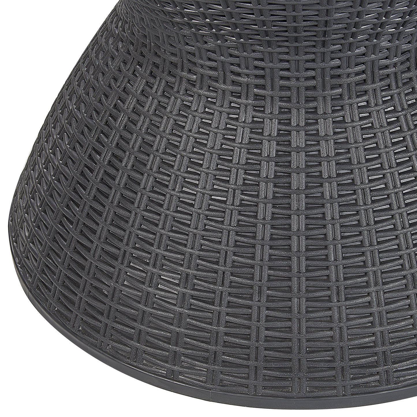 Garden Cool Bar Black Built In Cooler Round Tabletop 49cm