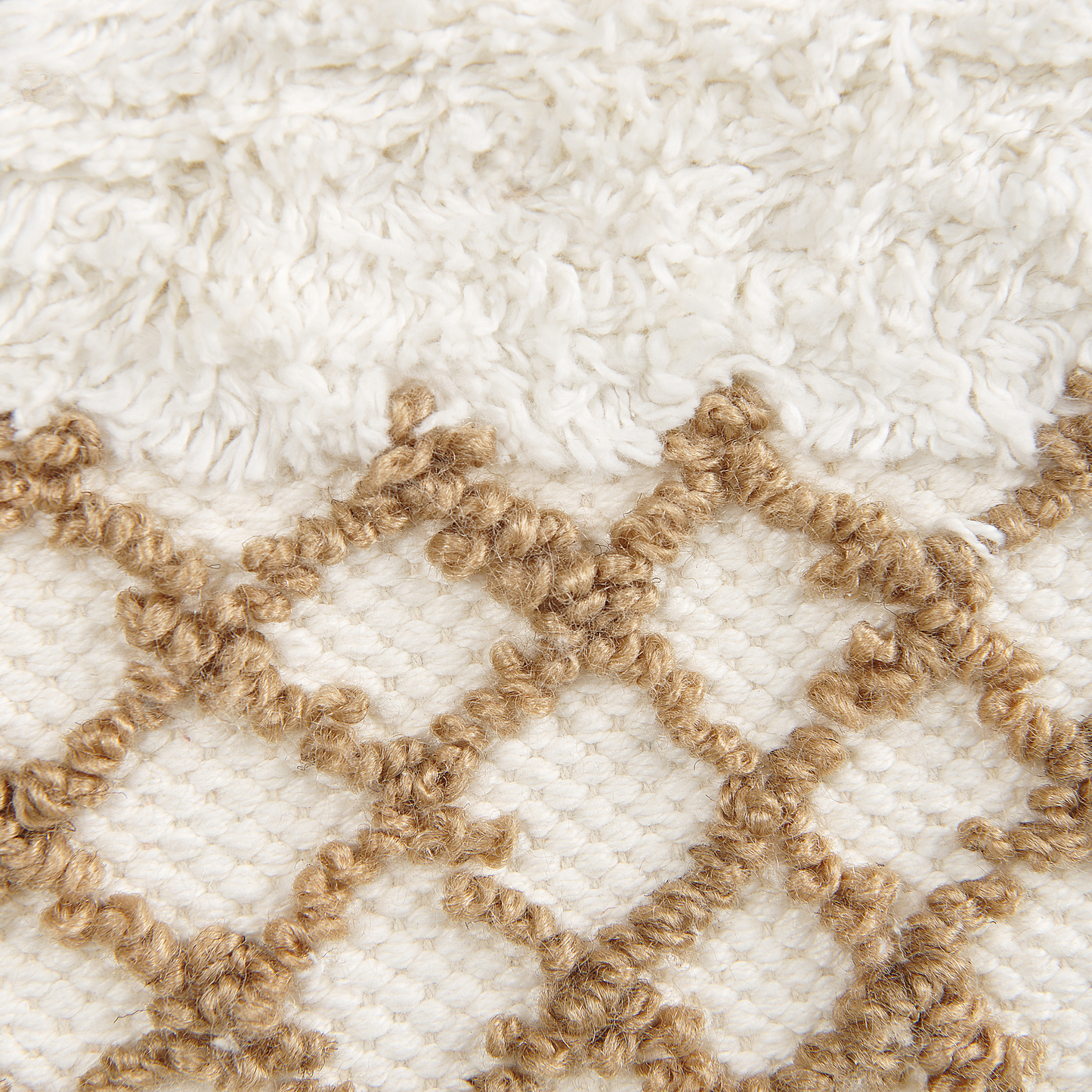 Beige Cotton Wall Hanging Light Handwoven With Tassels