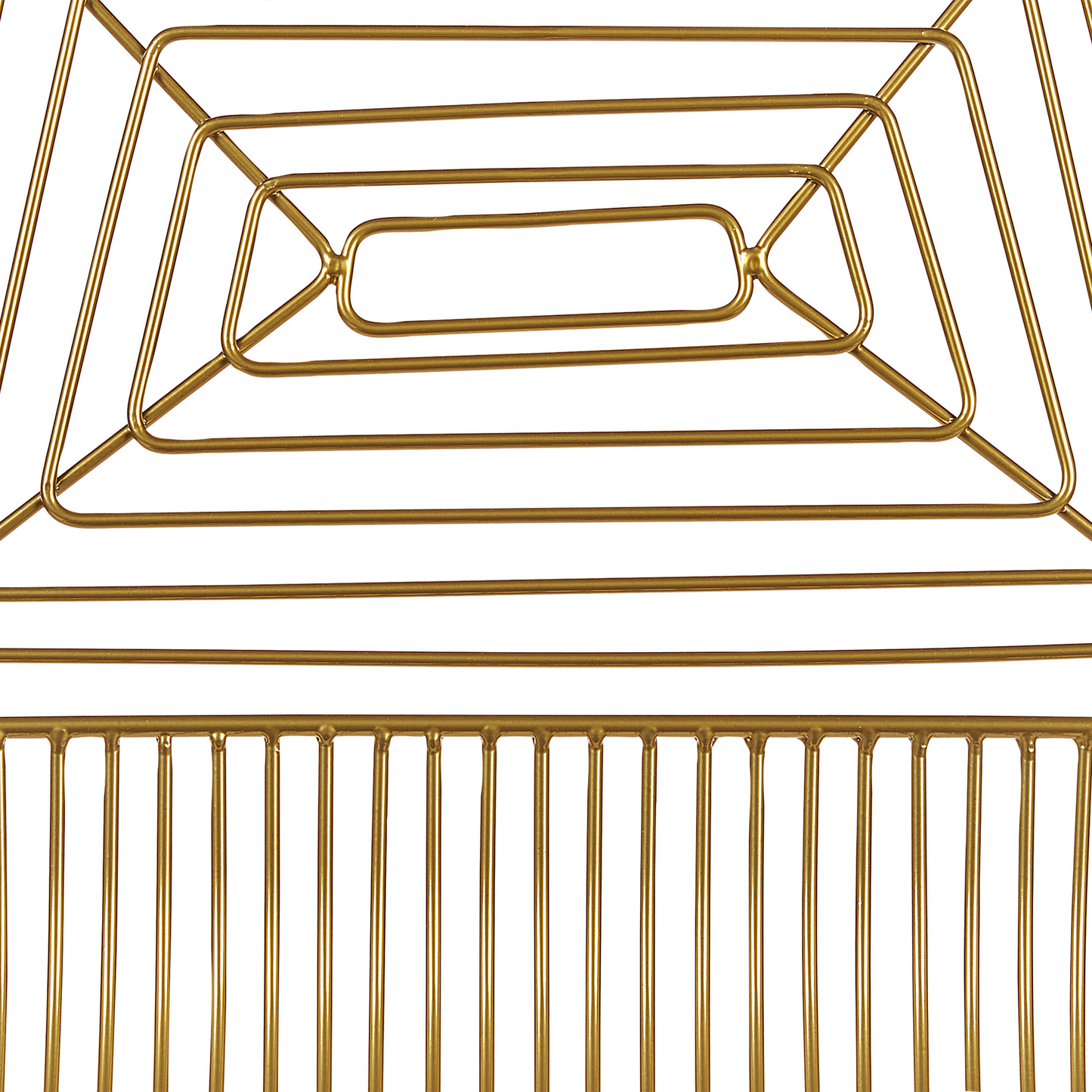 Gold Metal Dining Chairs Set of 2 With Faux Leather Seats