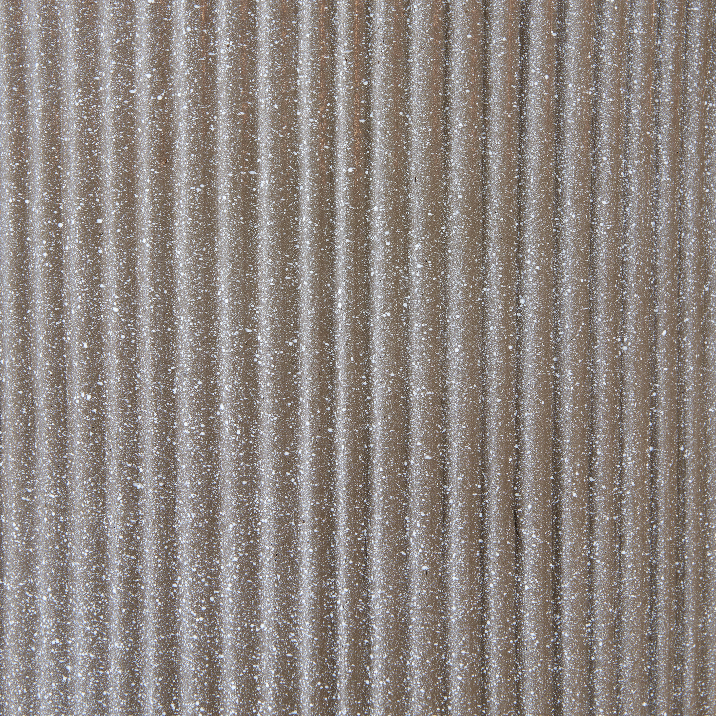 Flower Planter Taupe Fibre Clay Pot 37cm Vertical Rib Finish