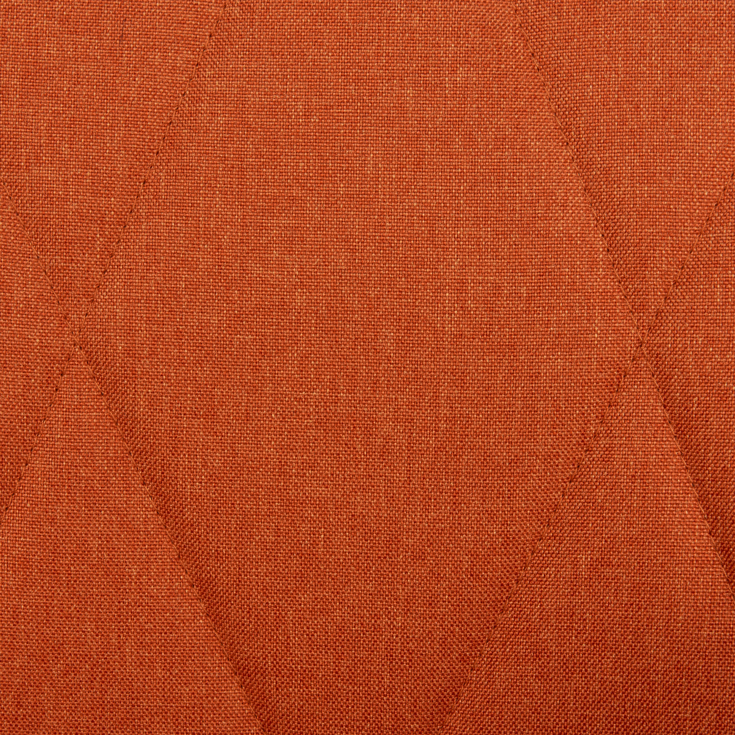 Signature Set Of 2 Orange Fabric Upholstered Bar Stools With Arms And Quilted Backrest Black Metal Legs