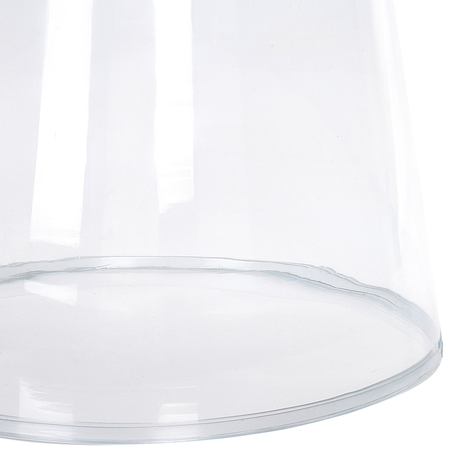 Set Of 2 Transparent Glass Side Tables 37 x 37cm Modern