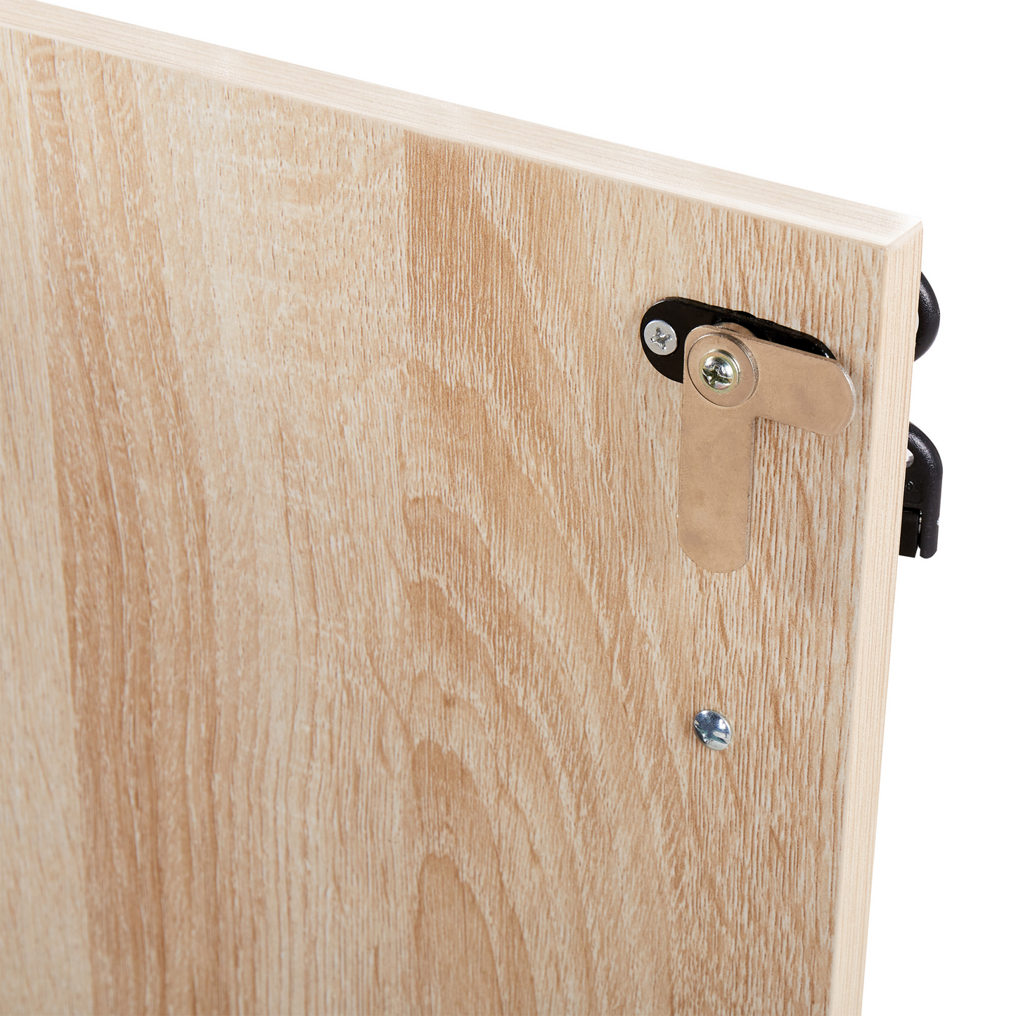 Storage Cabinet Light Brown 3-Shelf Locker 2-Door