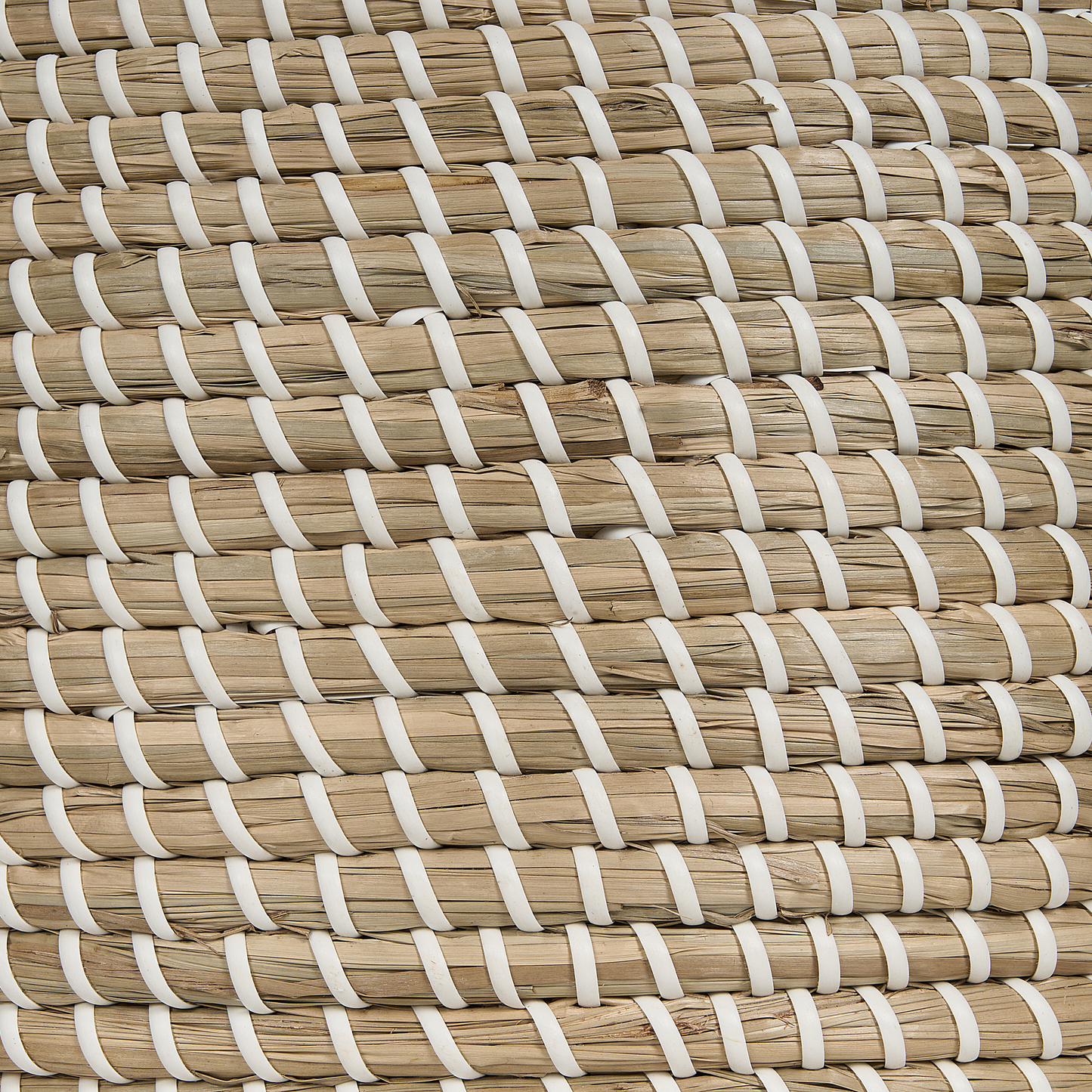 Natural Seagrass Basket with Handles and Lid Storage