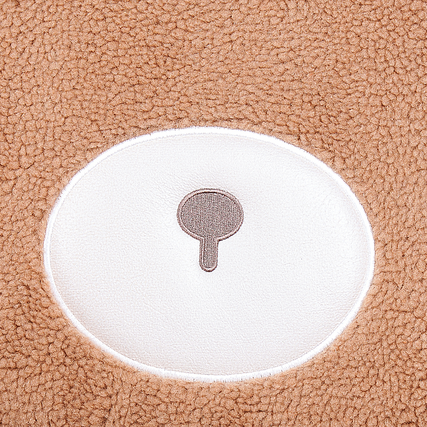Kids Bear Chair With Faux Fur Armrests Brown
