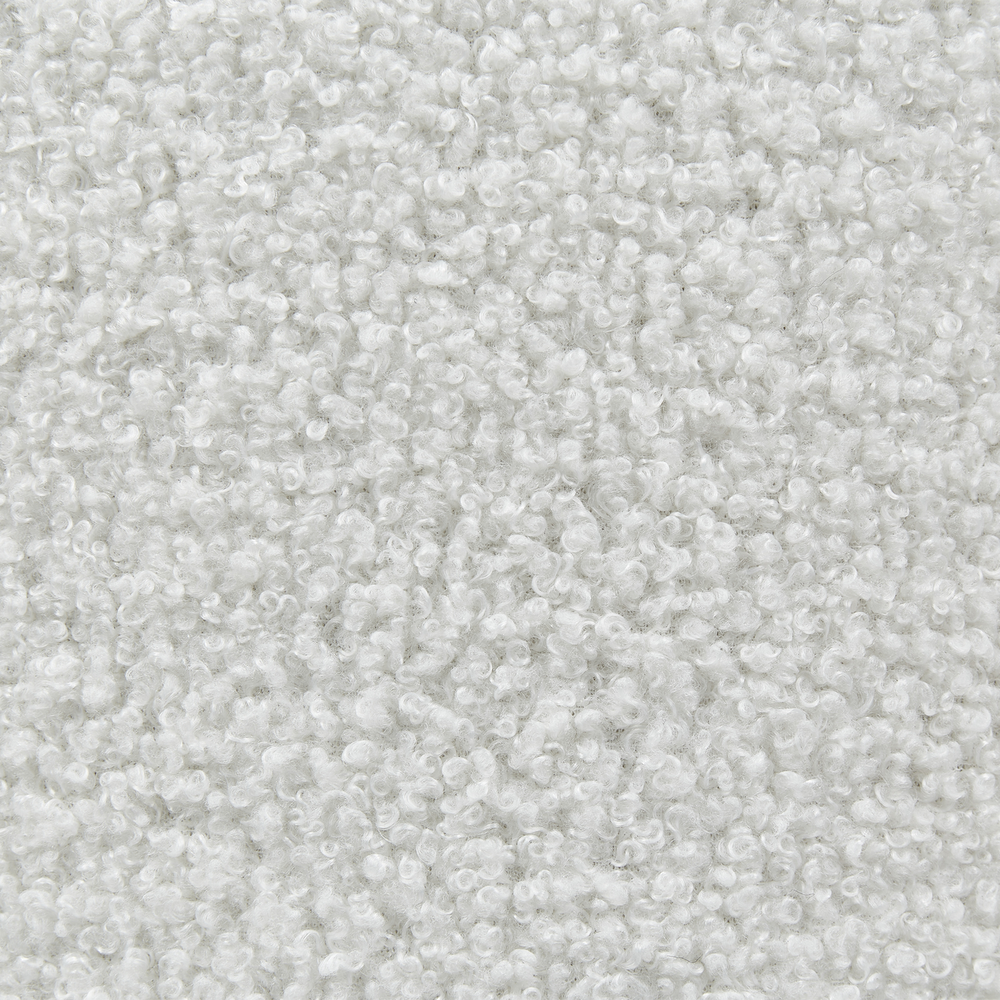 Pouffe Off White Boucle 40 x 38cm With Storage