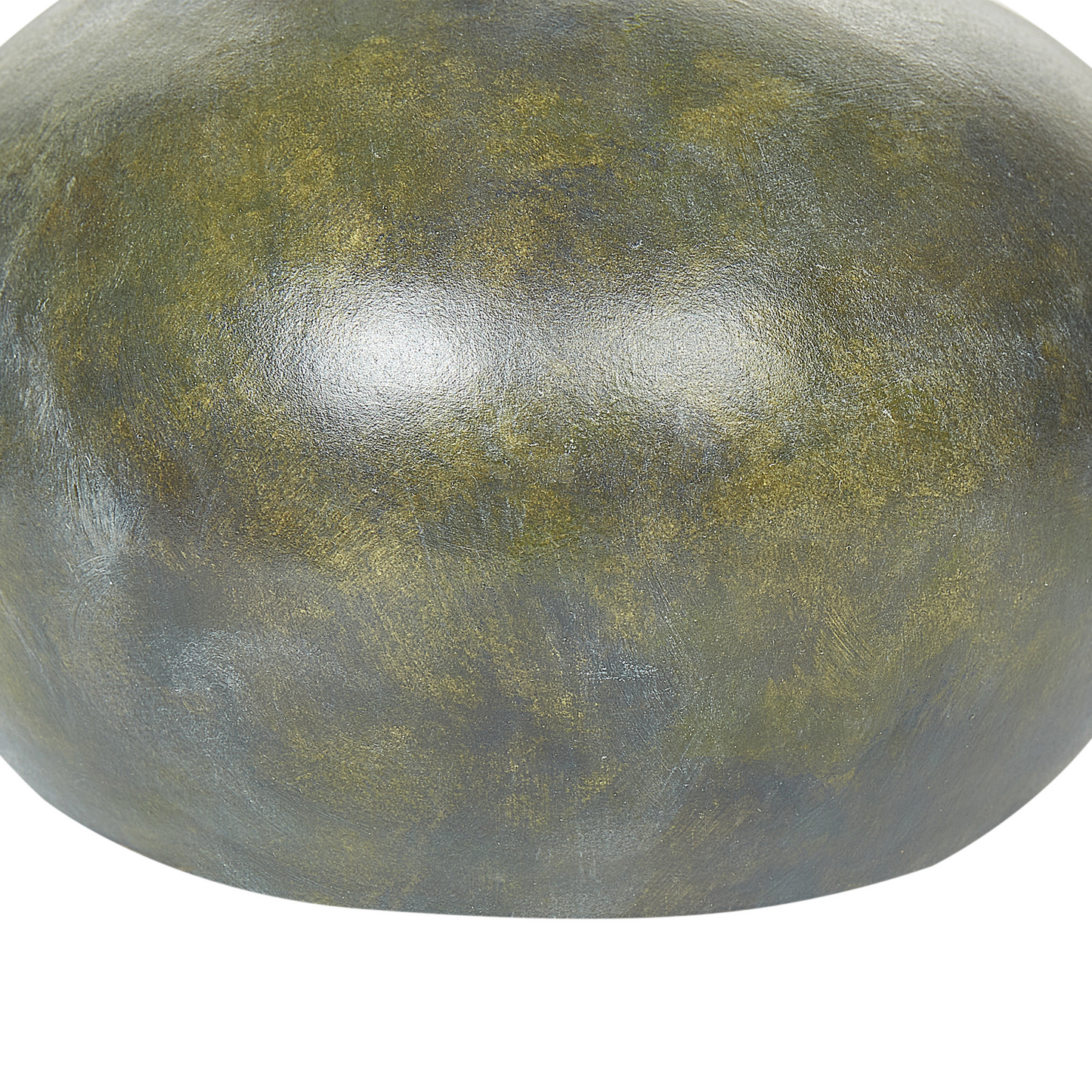 Heritage Distressed Terracotta Vase Grey Gold 18cm Handcrafted