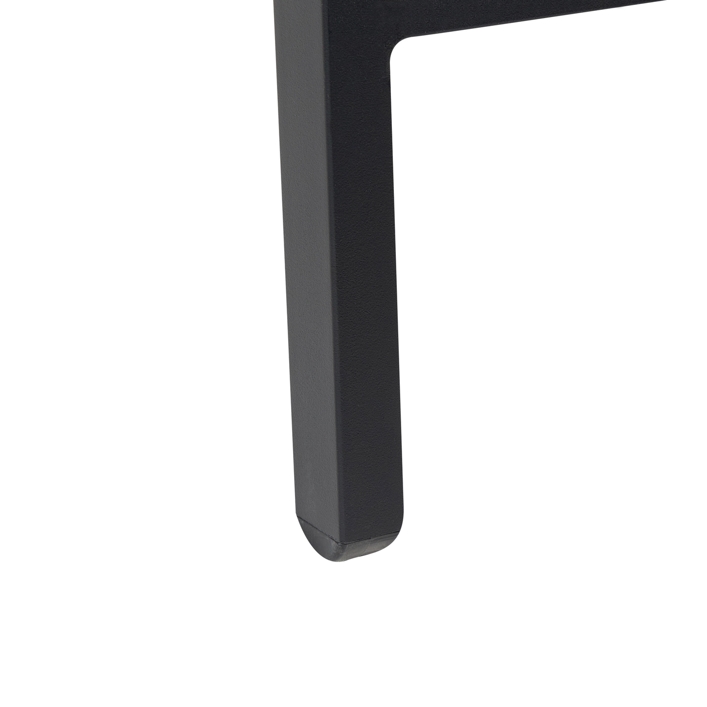 Garden Chair Black Textilene With Footrest