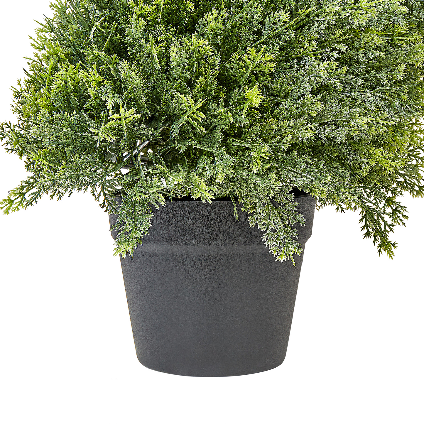 Green Potted Spiral Tree 126cm Metal Construction