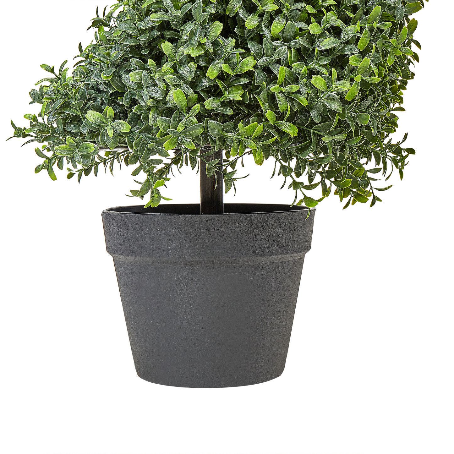 Potted Spiral Artificial Tree 158cm With Metal Frame Green Plastic Leaves Indoor Outdoor Decor