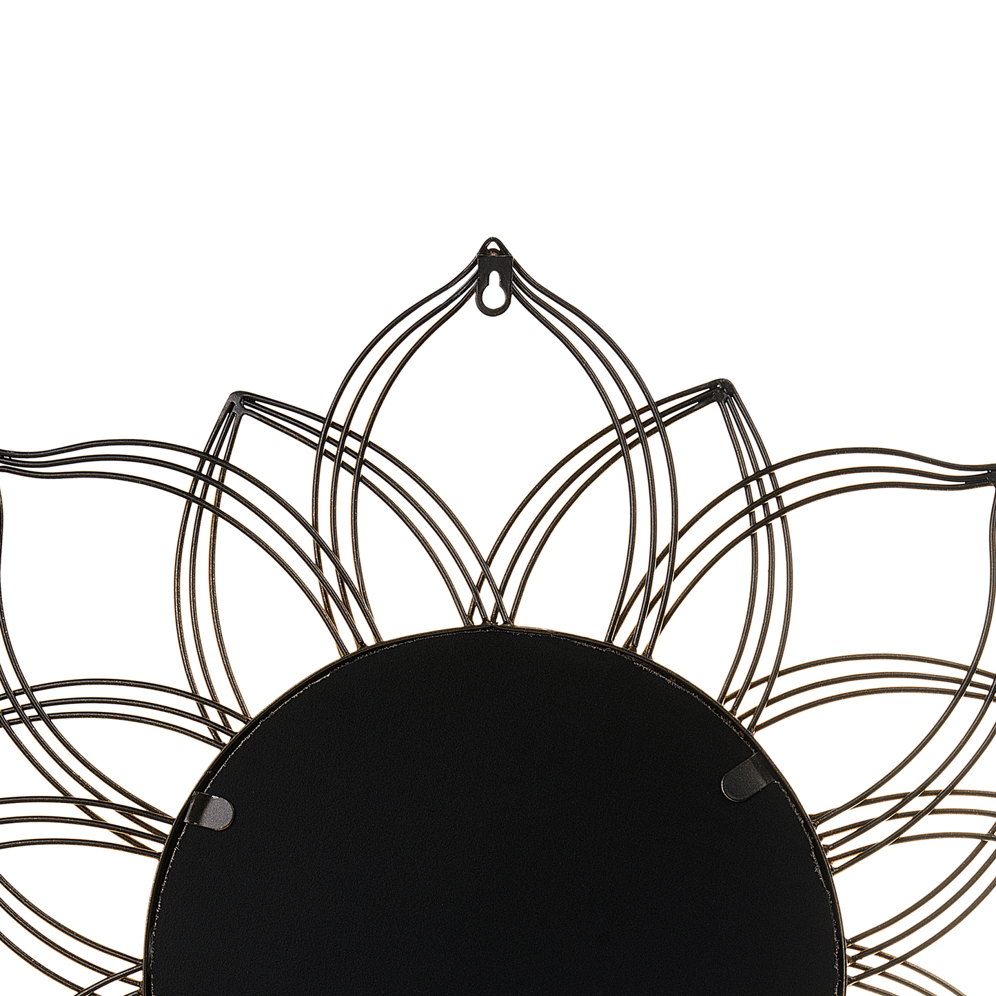 Gold Wall Mounted Mirror 67cm Round Flower Shape
