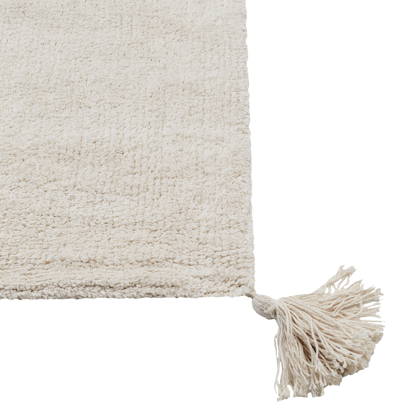 Kids Teddy Bear Print Rug 140 x 200cm Beige Cotton