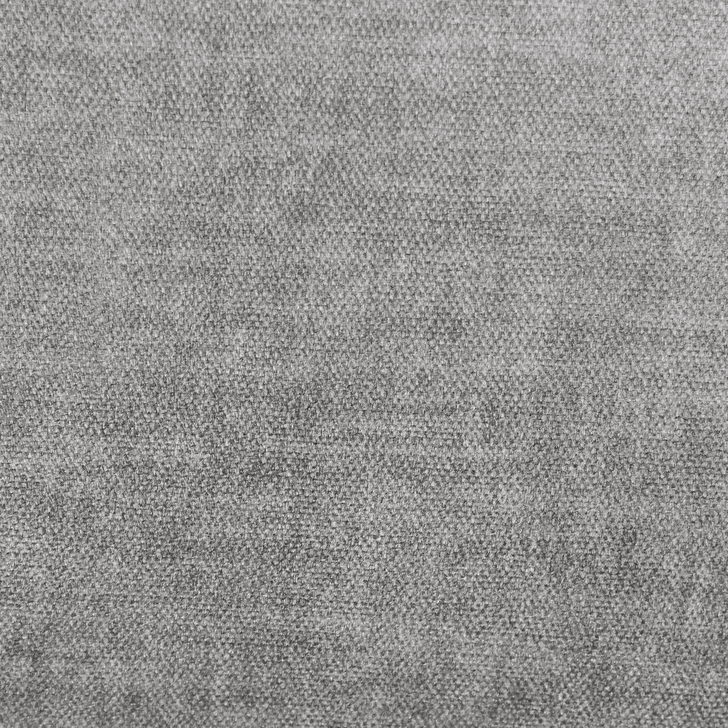 Grey Fabric Ottoman Footrest Soft Foam Cushioned Minimalist